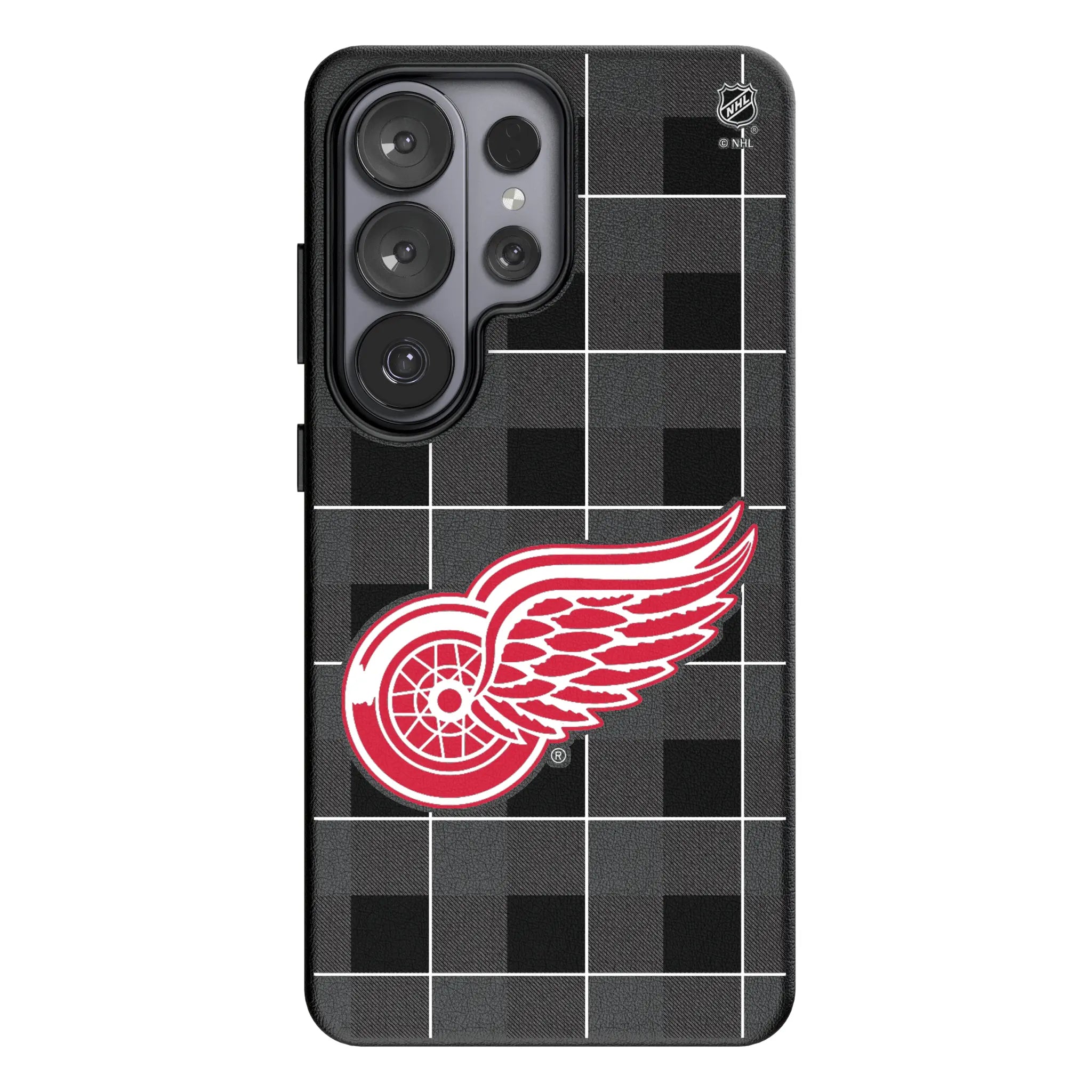 Detroit Red Wings Plaid MagSafe Compatible Phone Case for Samsung Galaxy