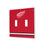Detroit Red Wings Stripe Hidden-Screw Light Switch Plate