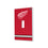 Detroit Red Wings Stripe Hidden-Screw Light Switch Plate