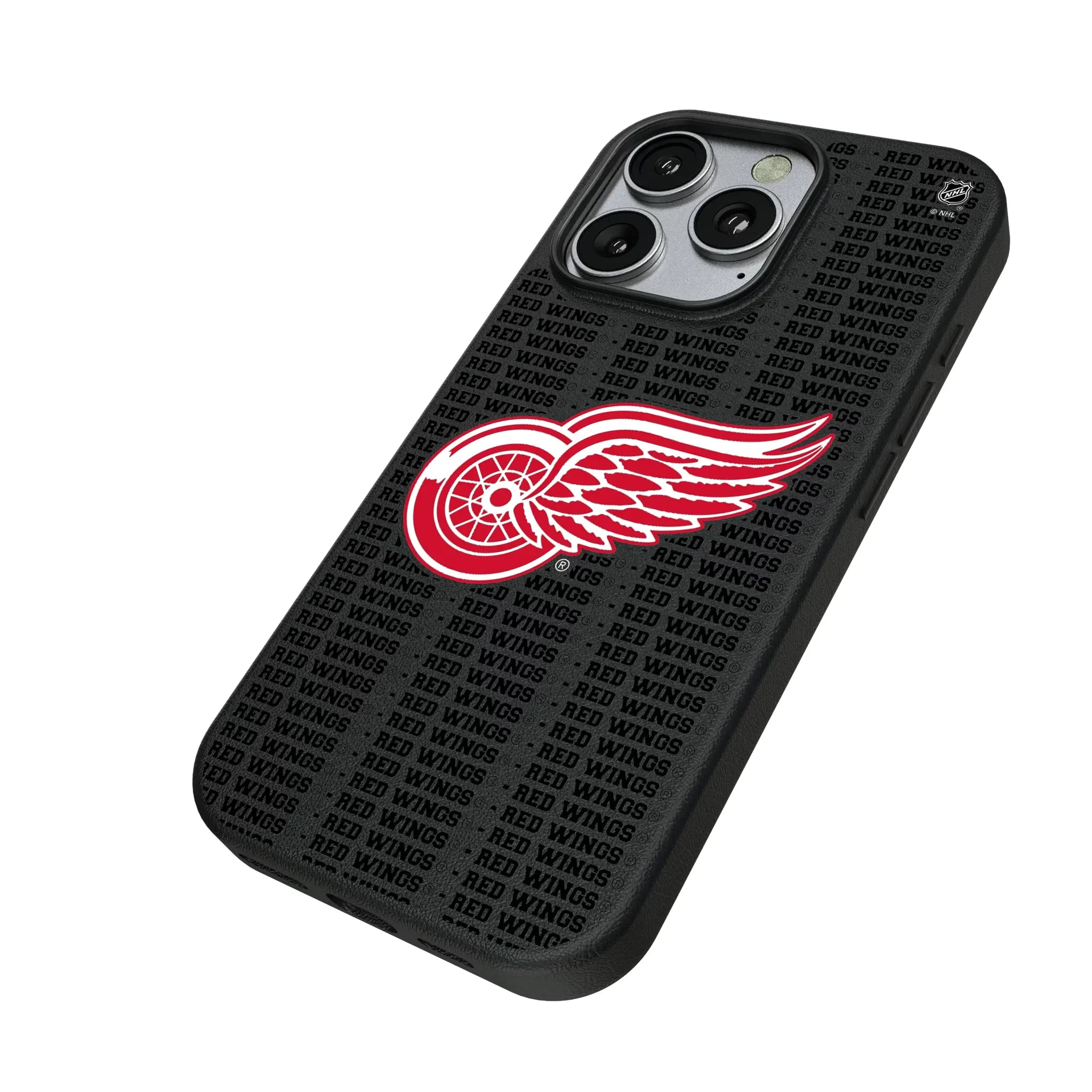 Detroit Red Wings Text Backdrop MagSafe Compatible Phone Case for Apple iPhone