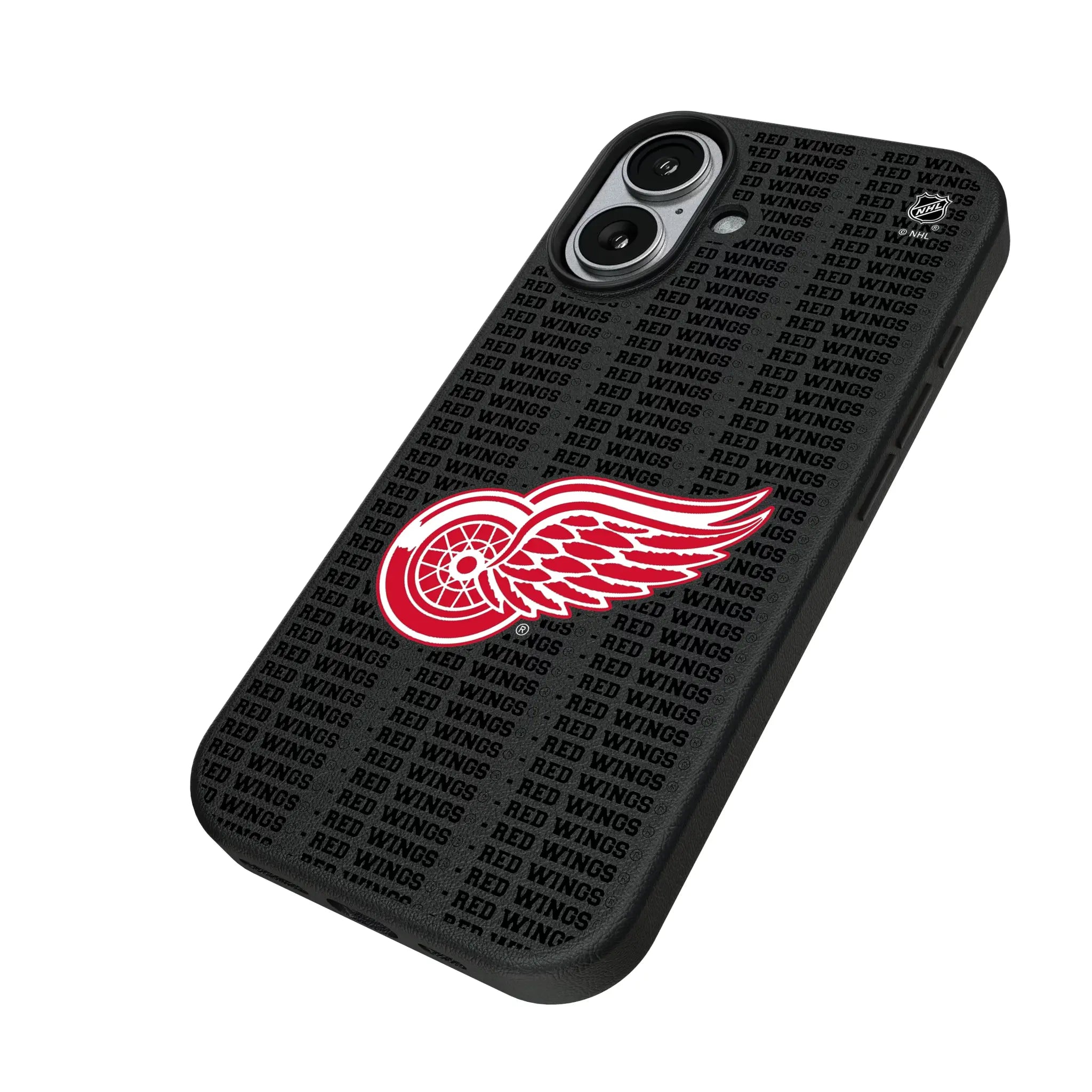 Detroit Red Wings Text Backdrop MagSafe Compatible Phone Case for Apple iPhone