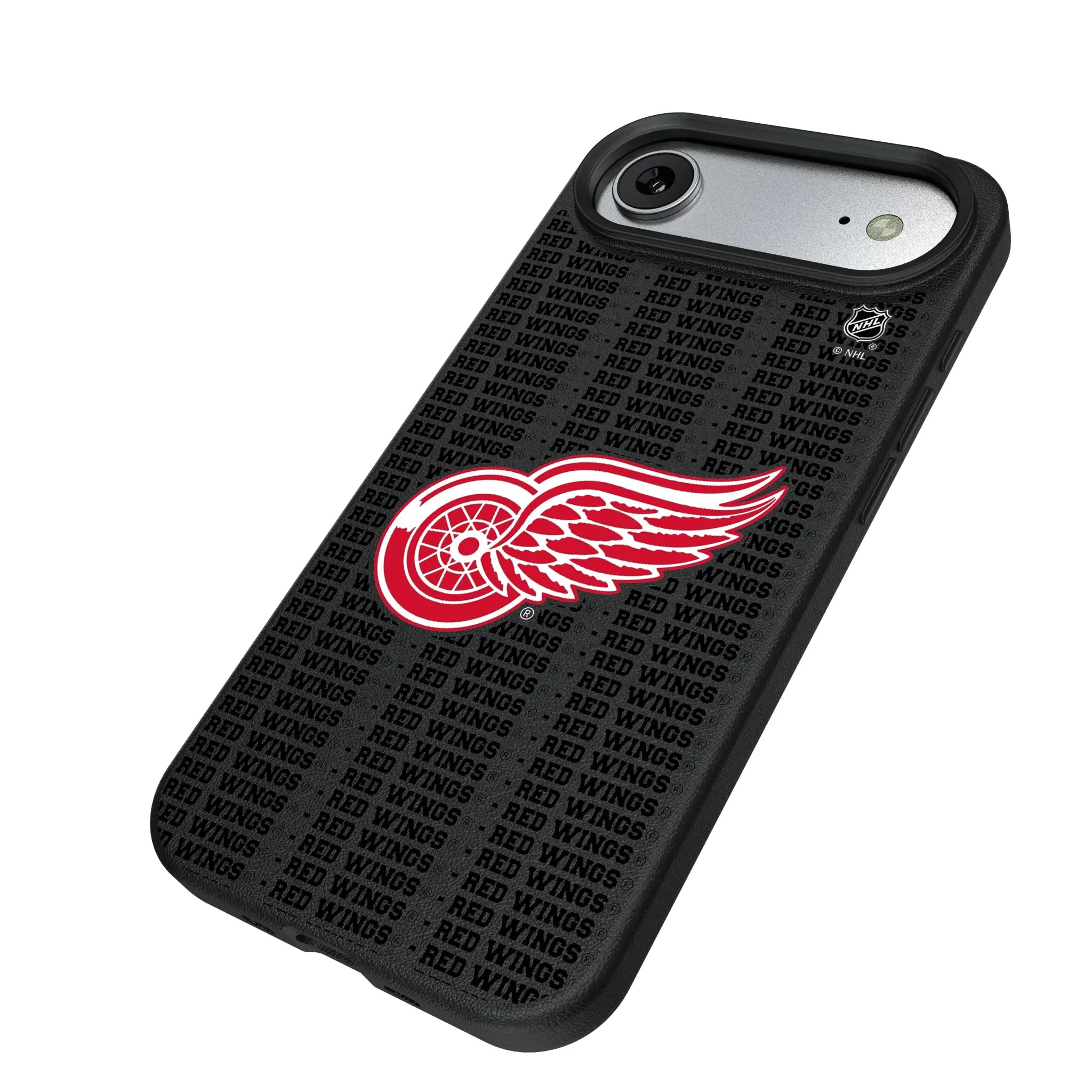 Detroit Red Wings Text Backdrop MagSafe Compatible Phone Case for Apple iPhone