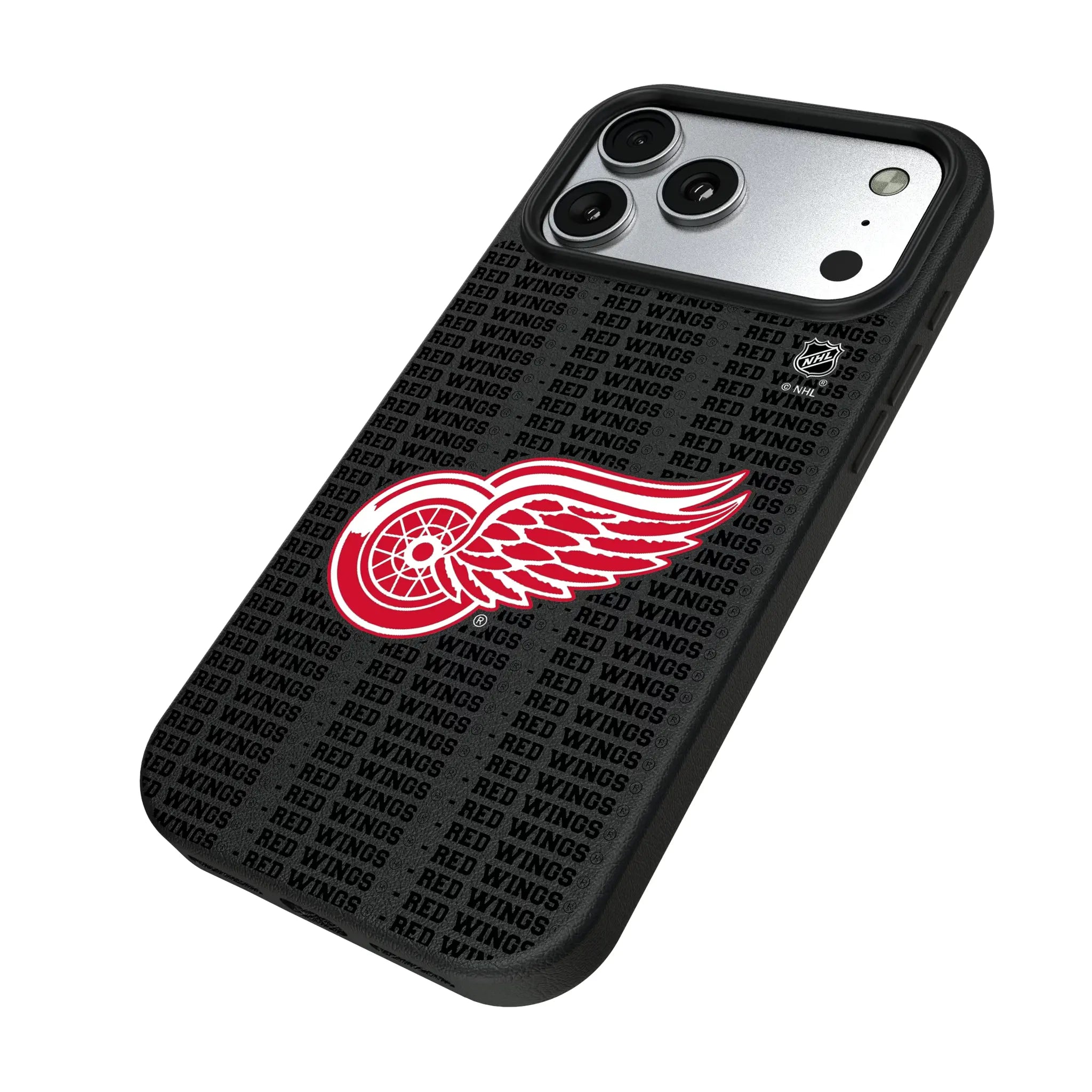 Detroit Red Wings Text Backdrop MagSafe Compatible Phone Case for Apple iPhone