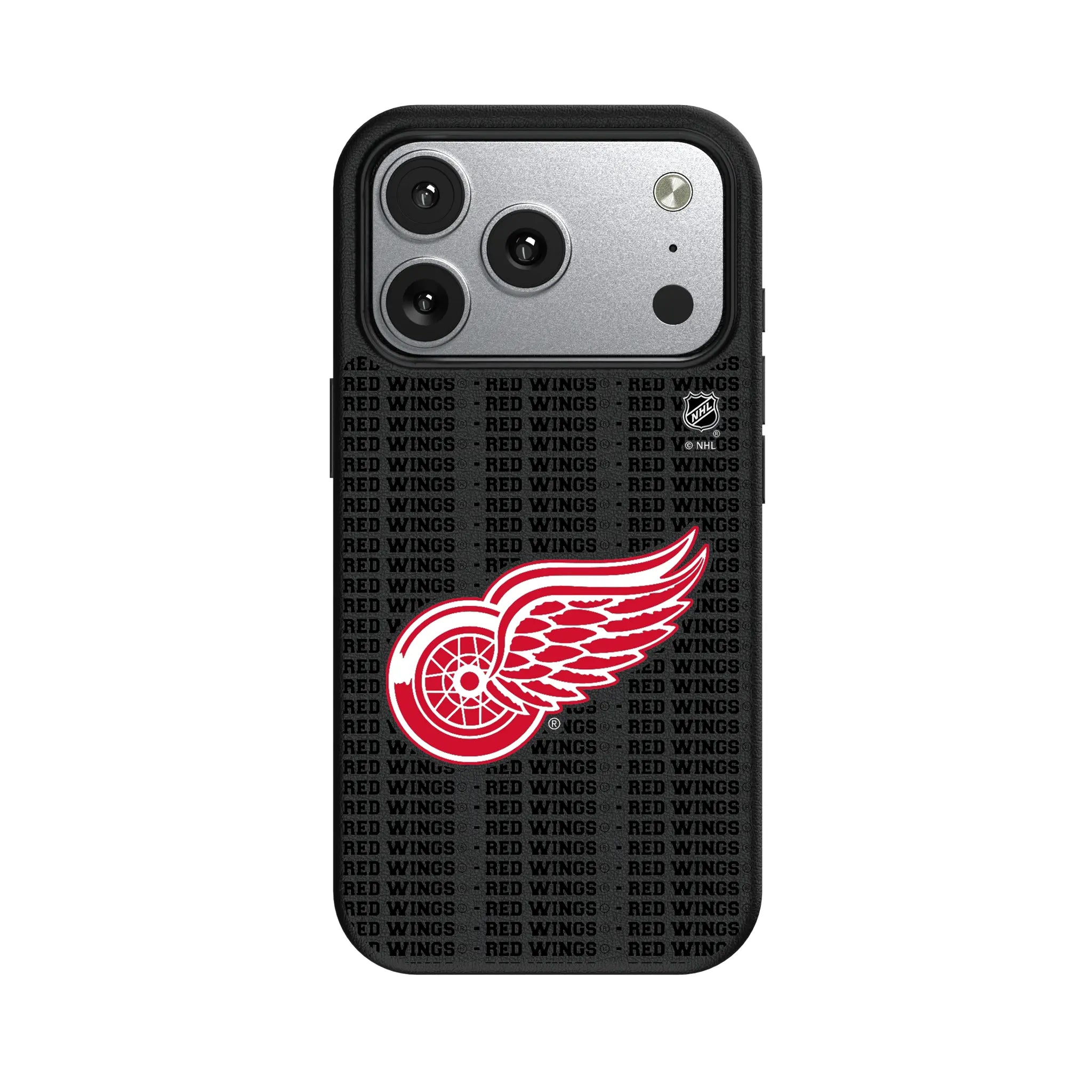 Detroit Red Wings Text Backdrop MagSafe Compatible Phone Case for Apple iPhone