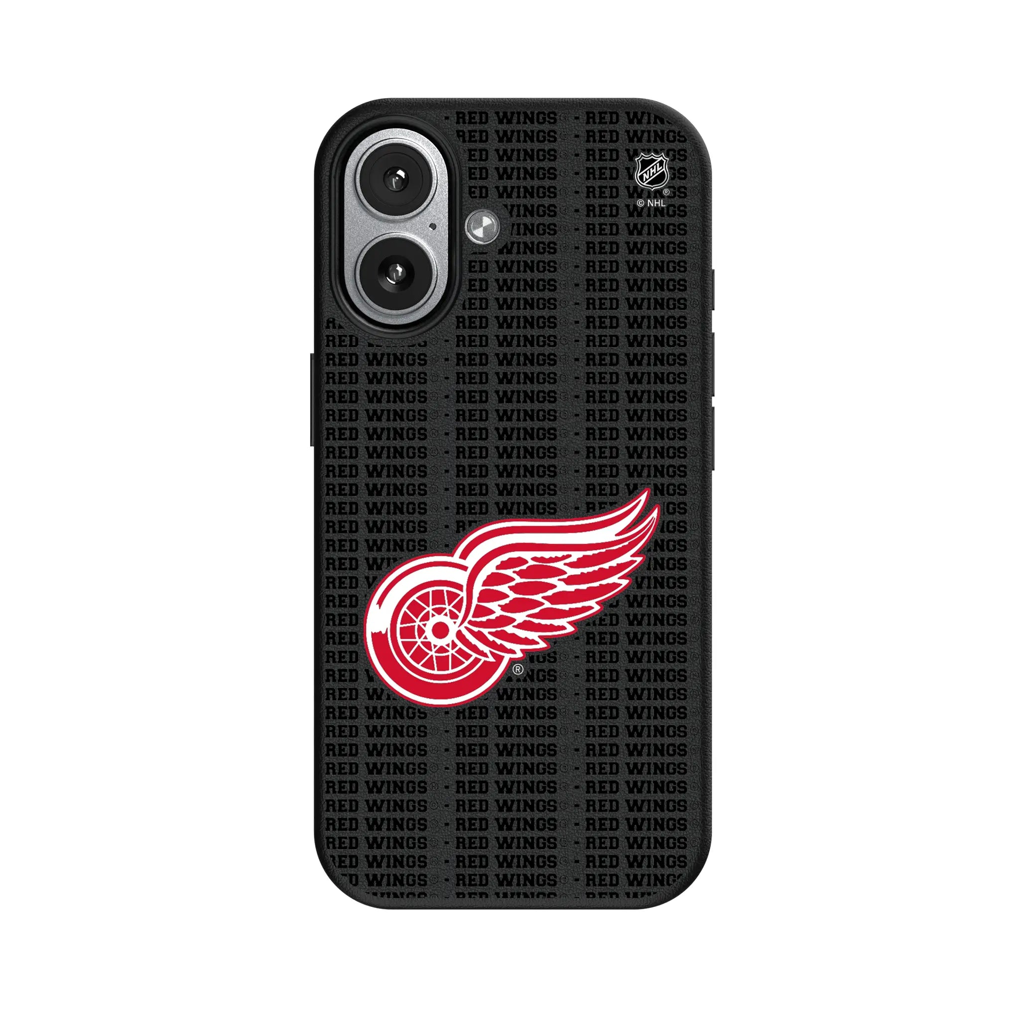 Detroit Red Wings Text Backdrop MagSafe Compatible Phone Case for Apple iPhone
