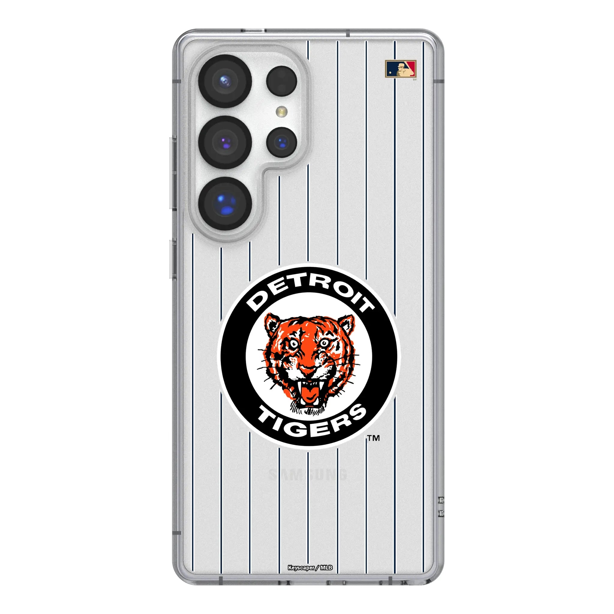 Detroit Tigers 1961-1963 - Cooperstown Collection Pinstripe Clear Phone Case for Samsung Galaxy