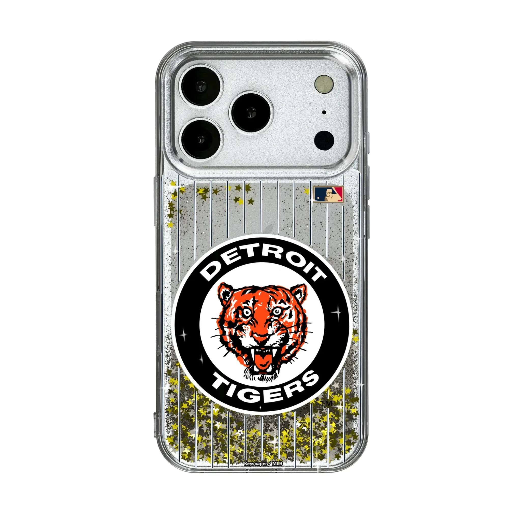 Detroit Tigers 1961-1963 - Cooperstown Collection Pinstripe Glitter Phone Case