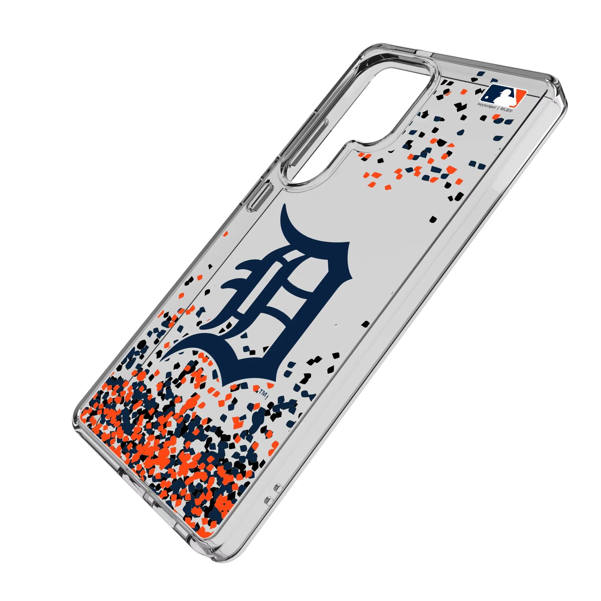 Detroit Tigers Confetti Clear Phone Case for Samsung Galaxy