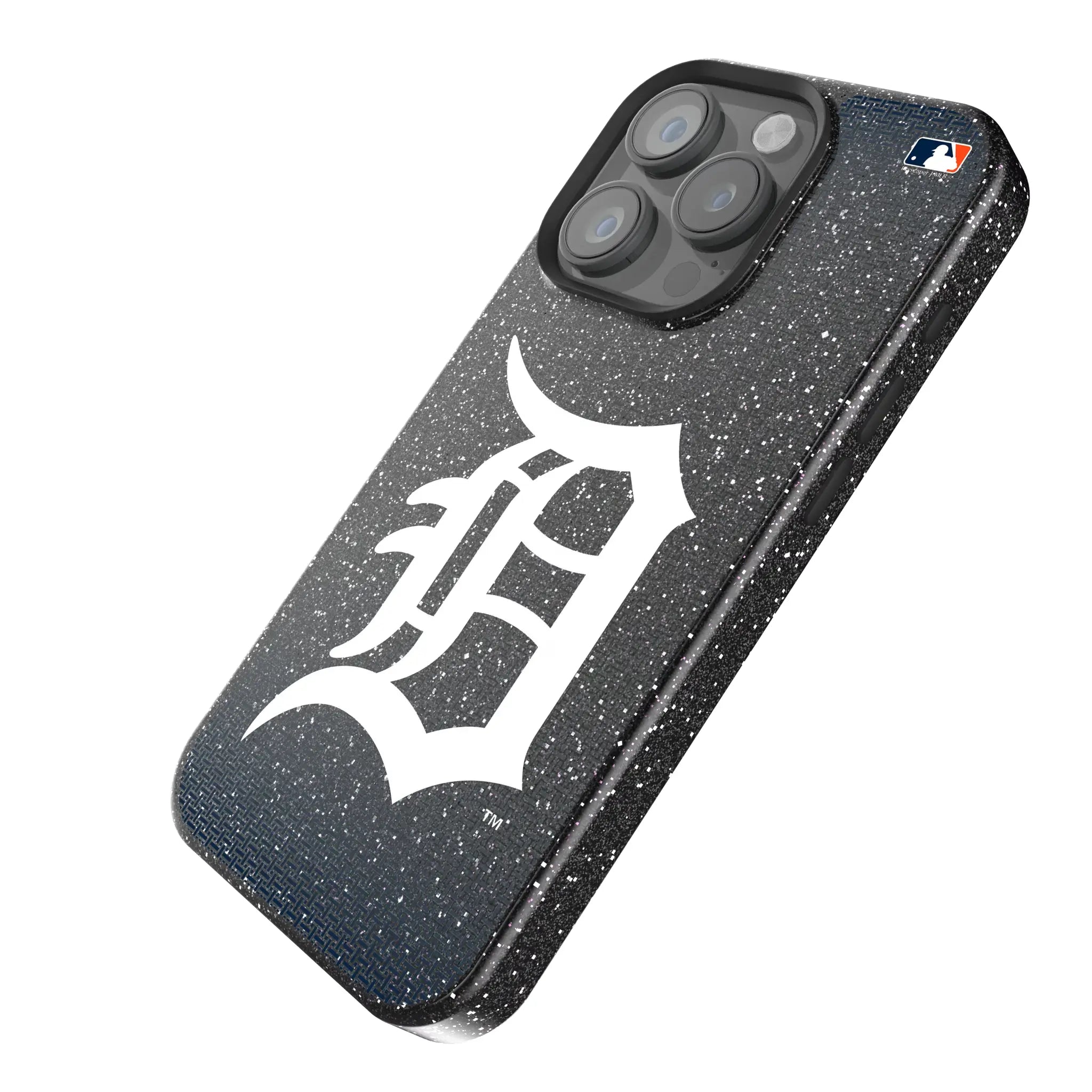 Detroit Tigers Linen Bling Phone Case for Apple iPhone