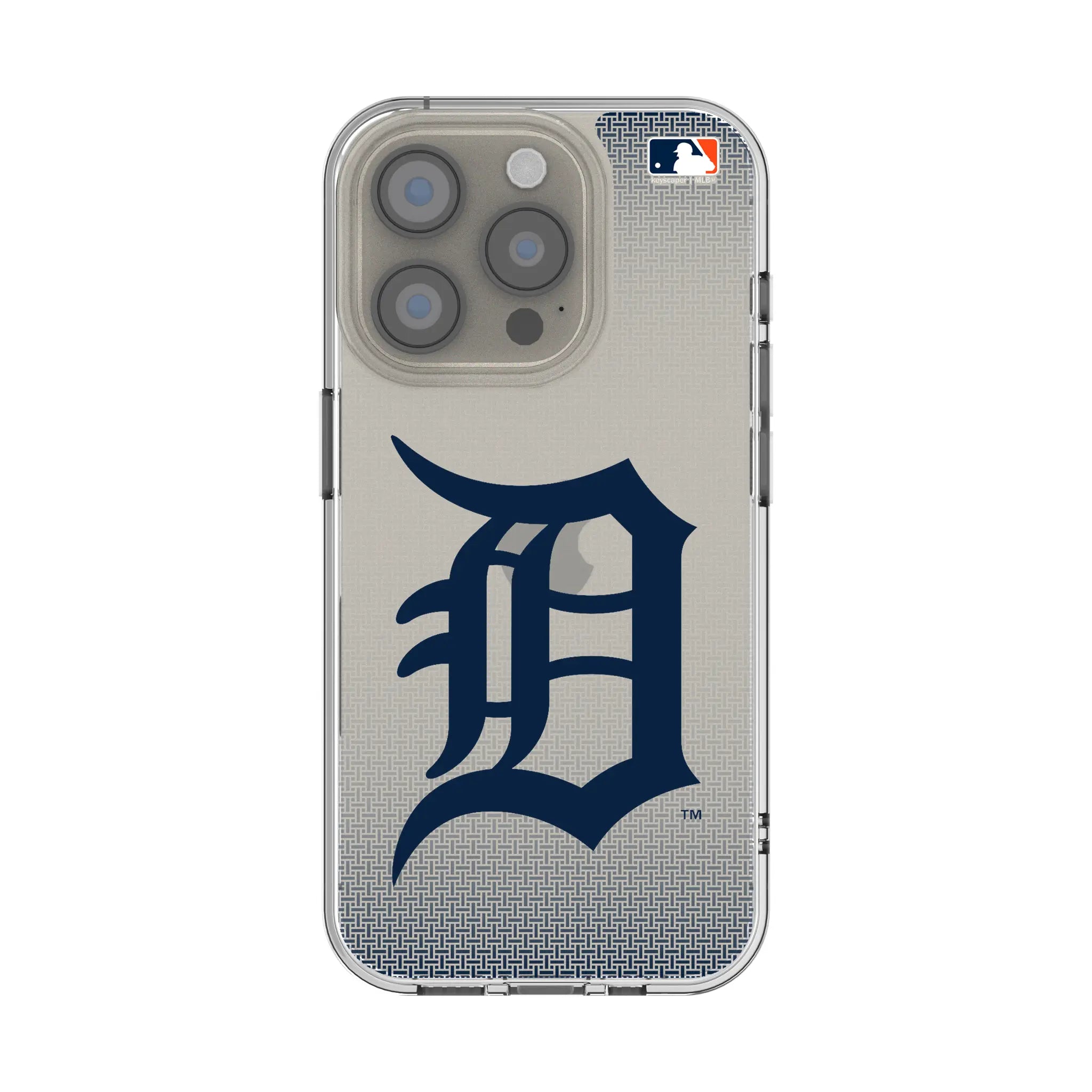 Detroit Tigers Linen Clear Phone Case for Apple iPhone