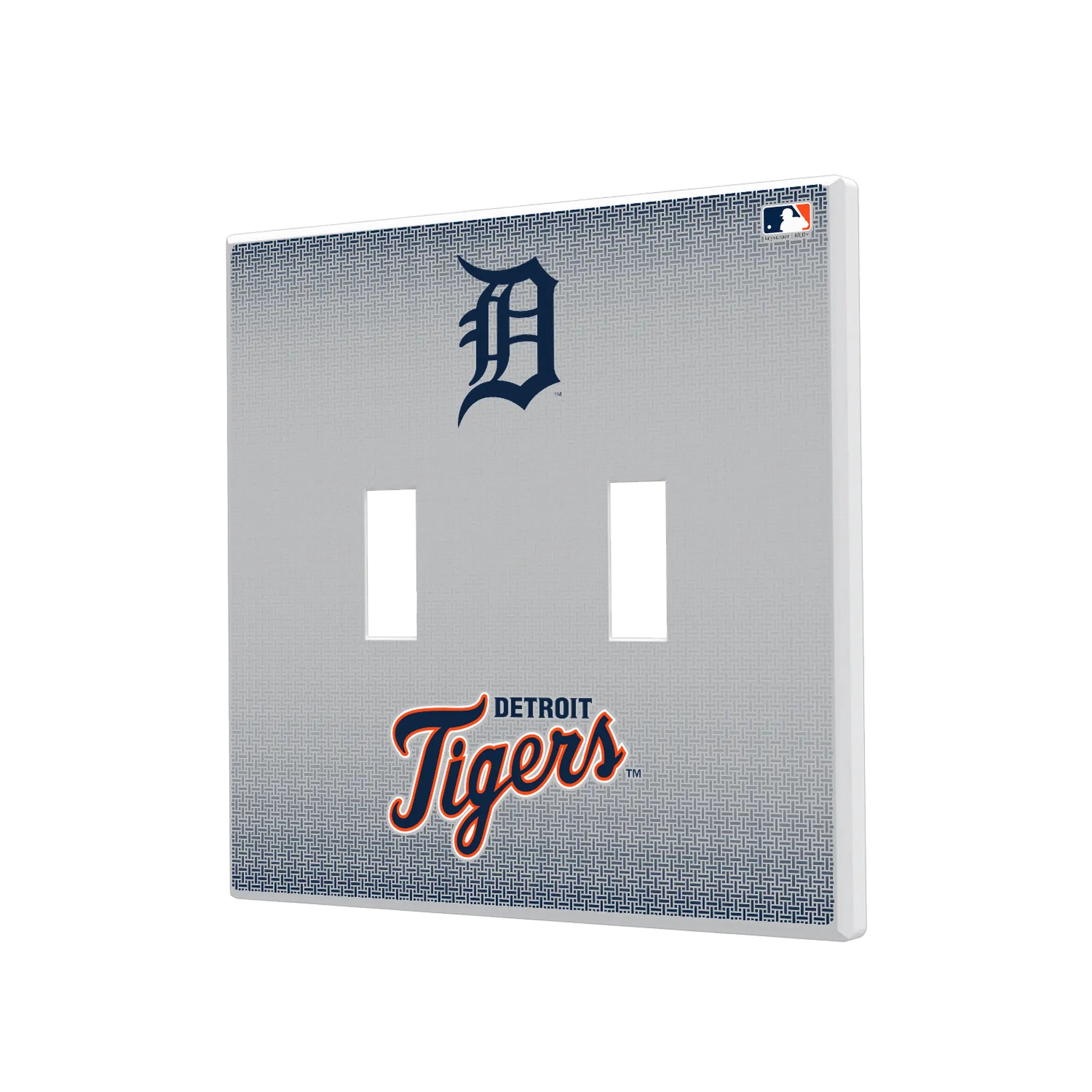 Detroit Tigers Linen Hidden-Screw Light Switch Plate