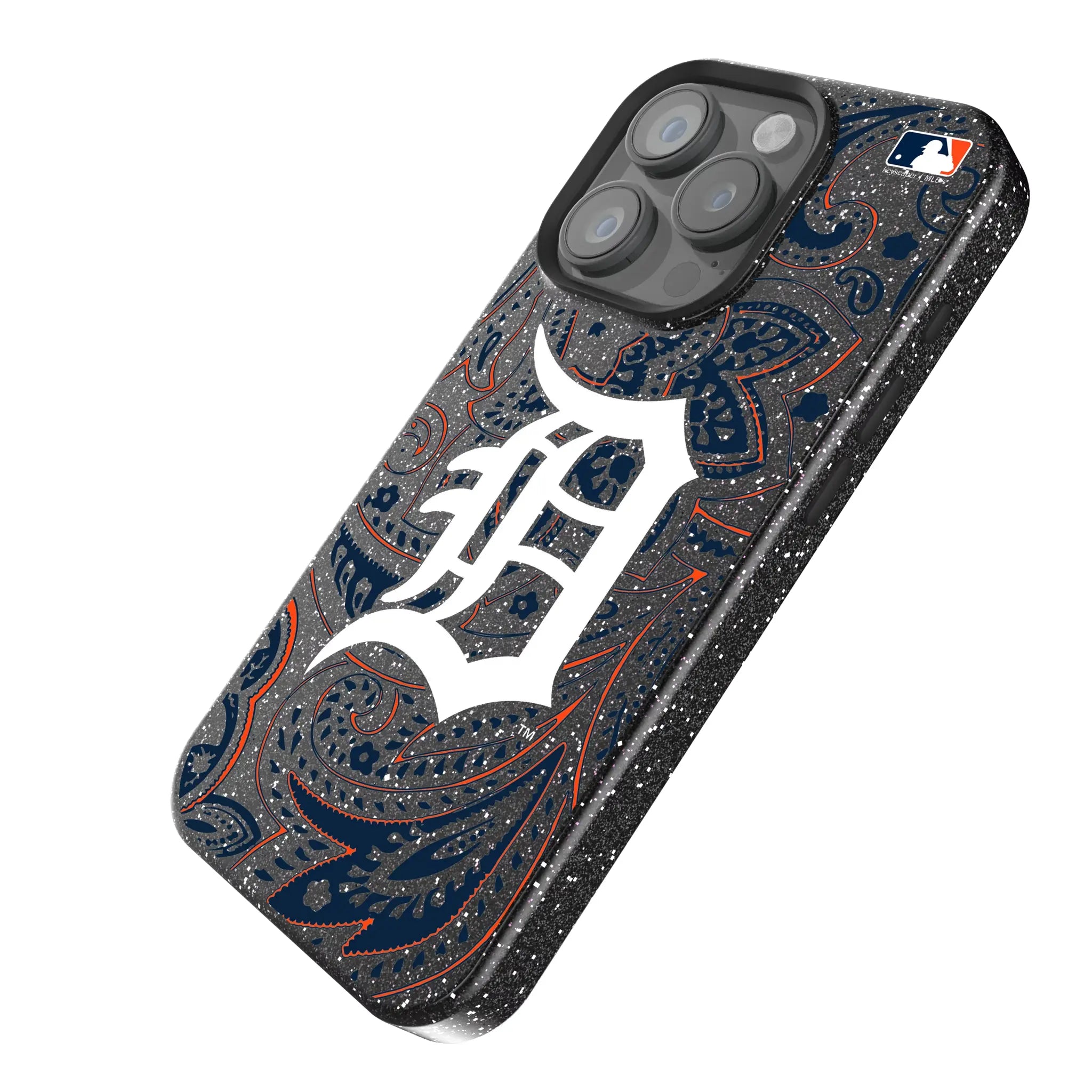 Detroit Tigers Paisley Bling Phone Case