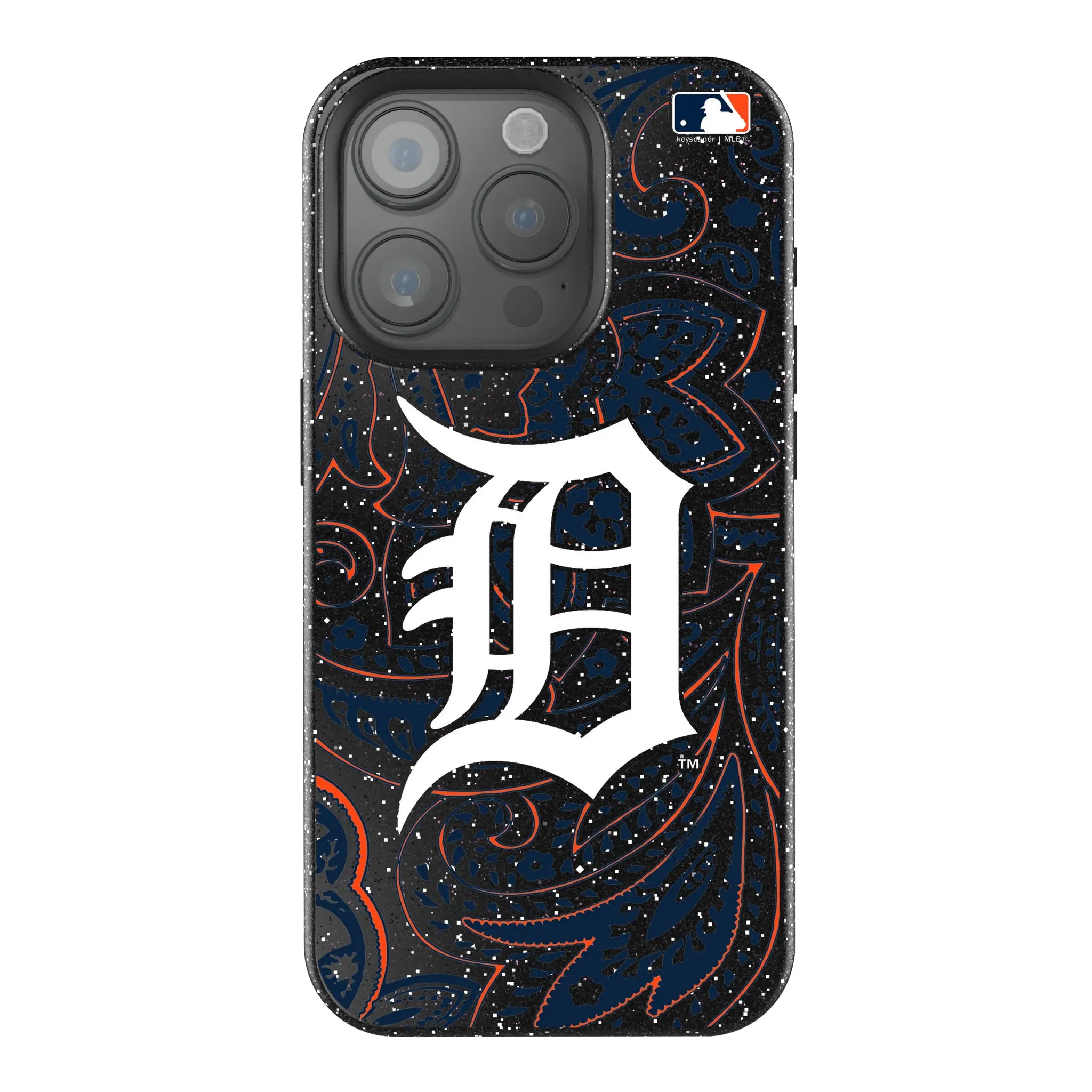 Detroit Tigers Paisley Bling Phone Case