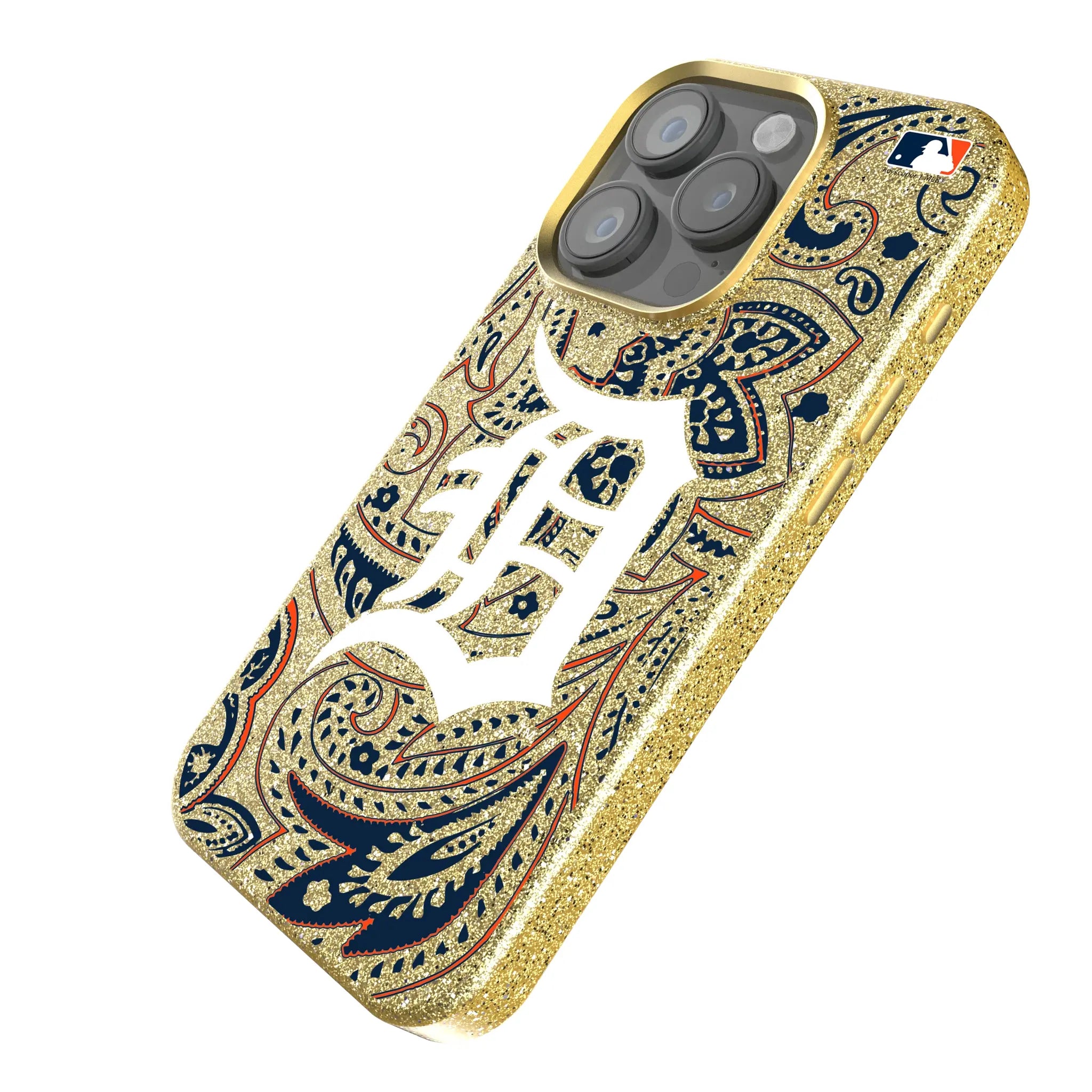 Detroit Tigers Paisley Bling Phone Case