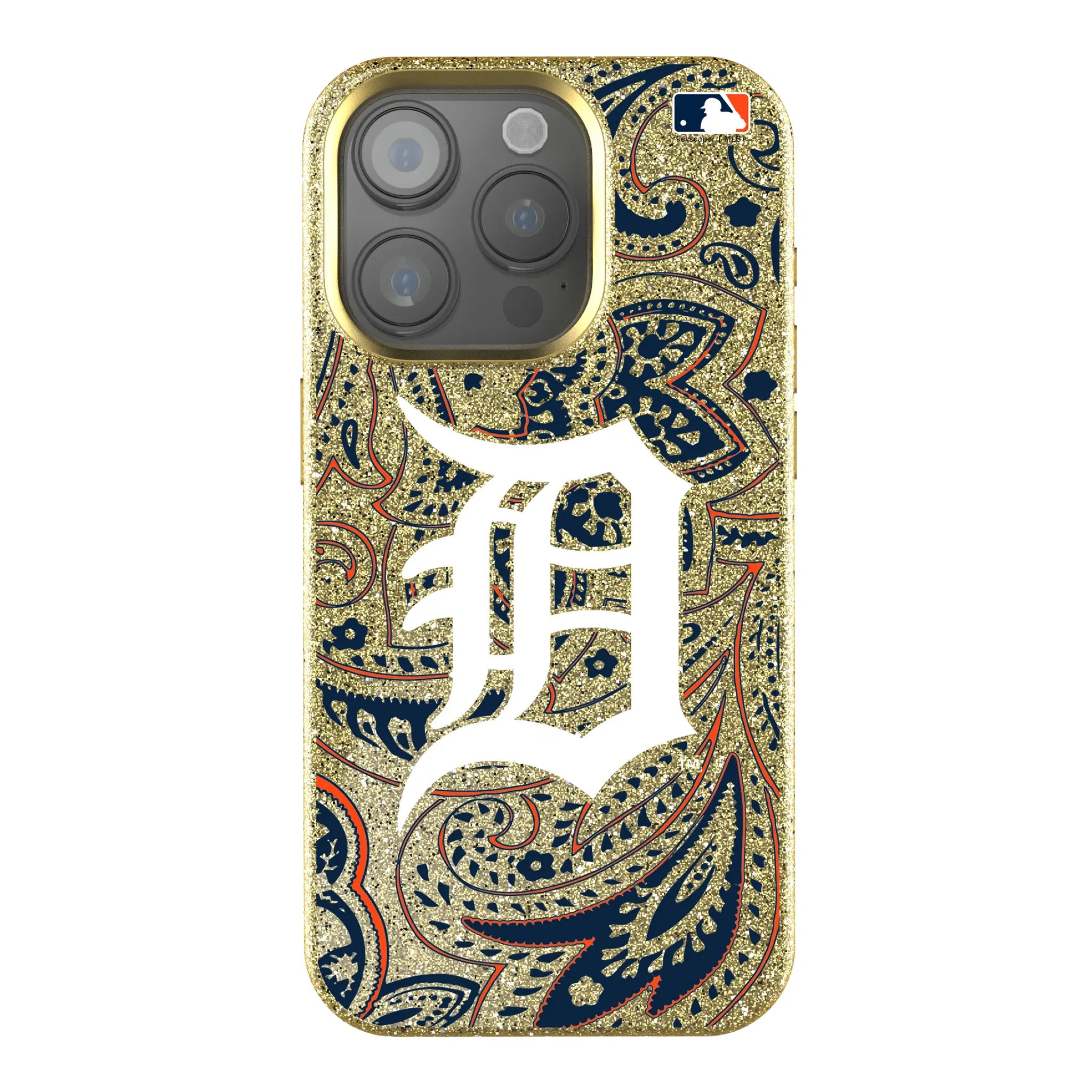 Detroit Tigers Paisley Bling Phone Case