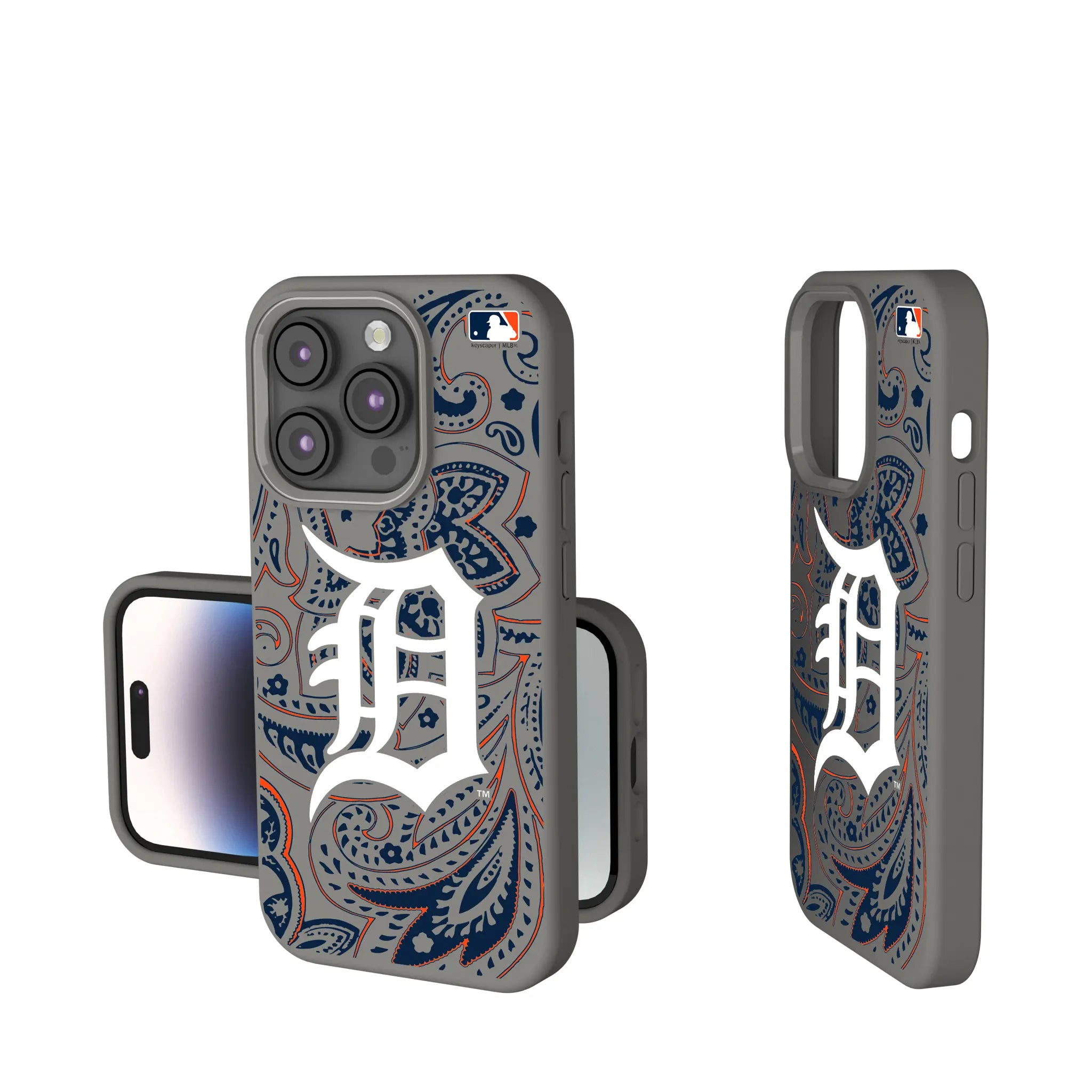 Detroit Tigers Paisley Soft Touch Phone Case