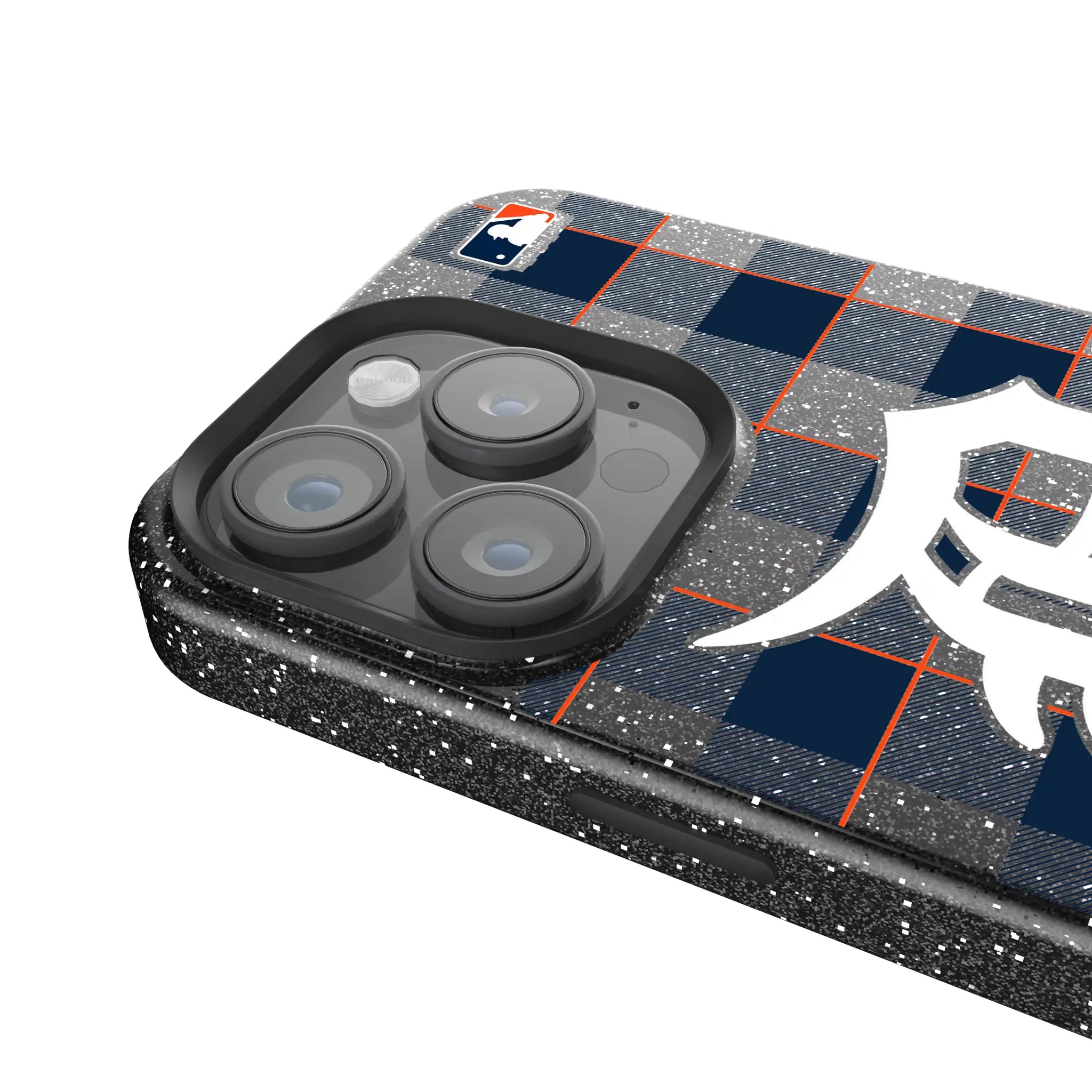 Detroit Tigers Plaid Bling Phone Case