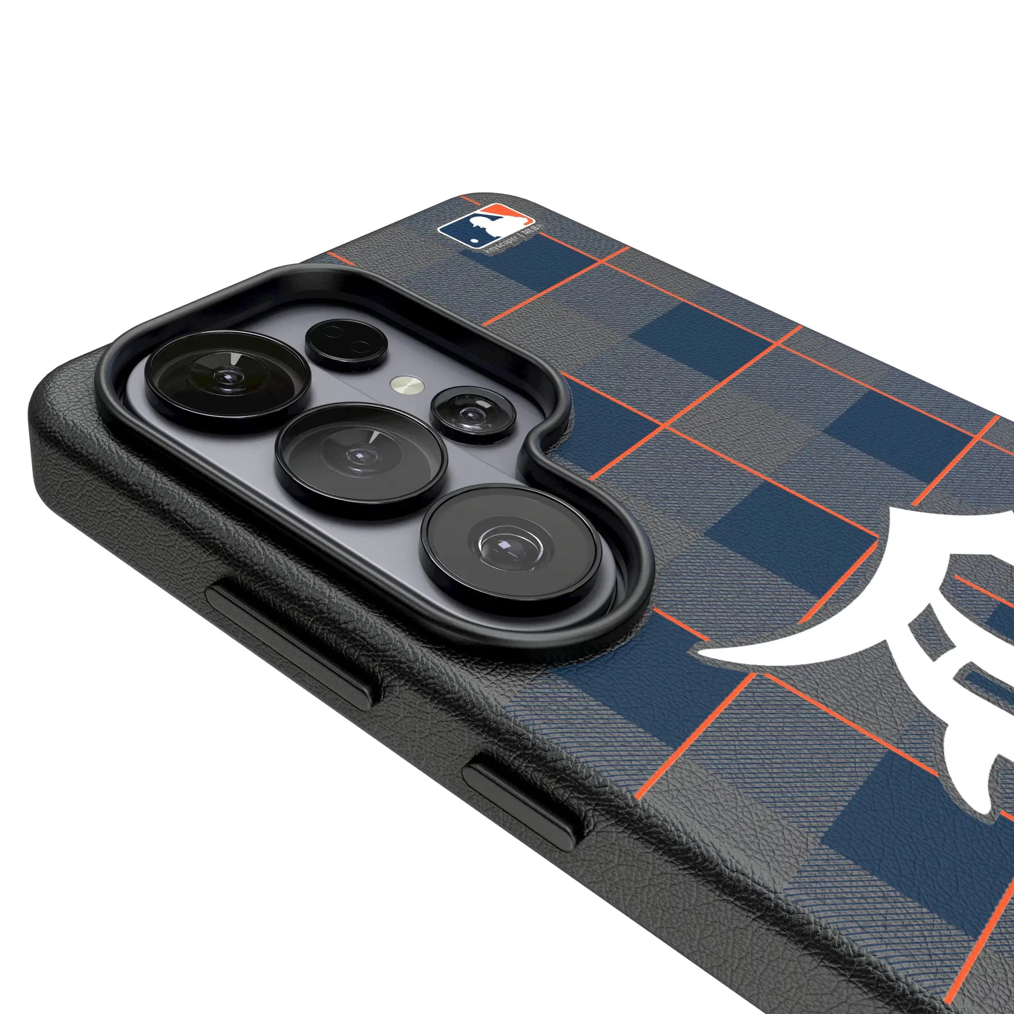 Detroit Tigers Plaid MagSafe Compatible Phone Case for Samsung Galaxy