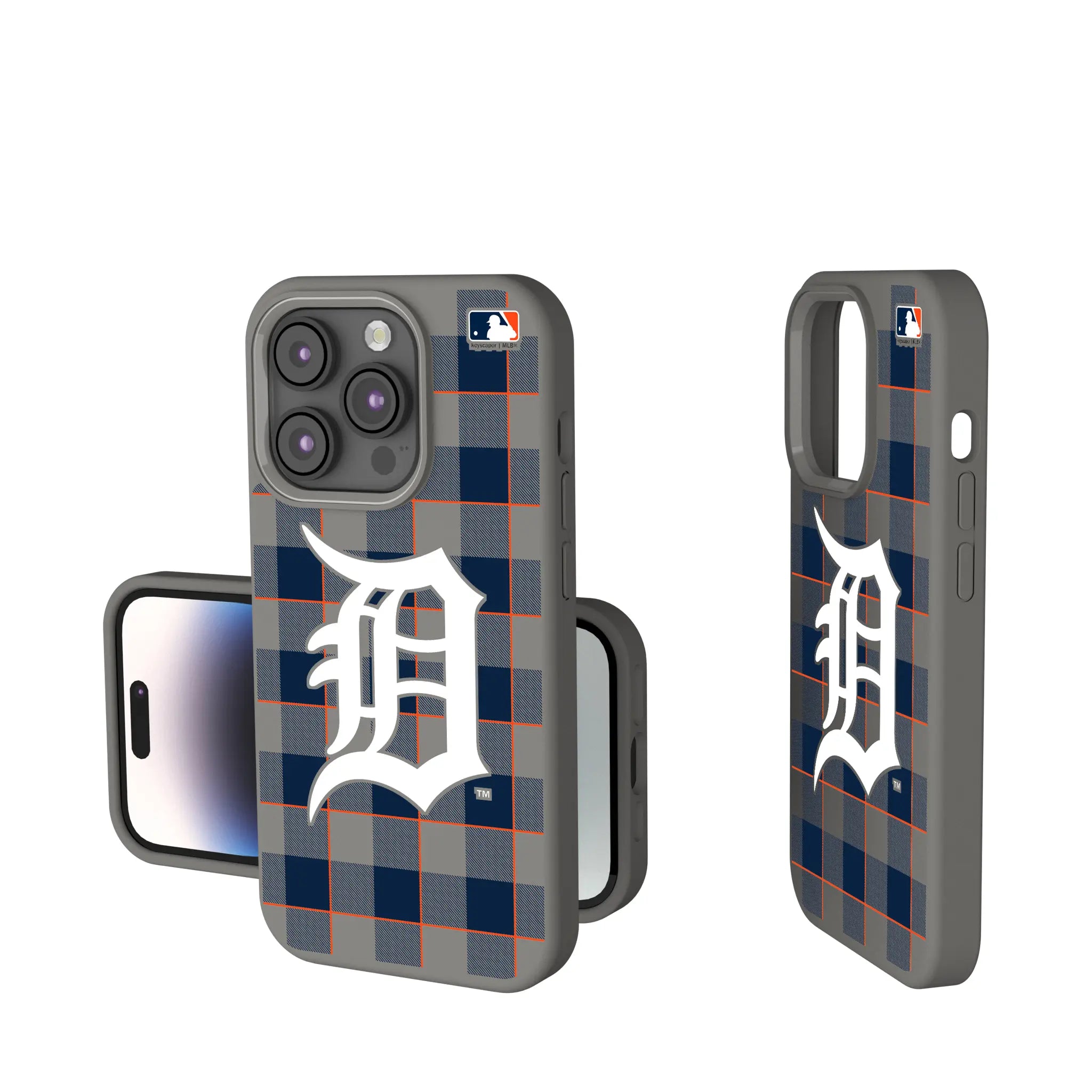 Detroit Tigers Plaid Soft Touch Phone Case