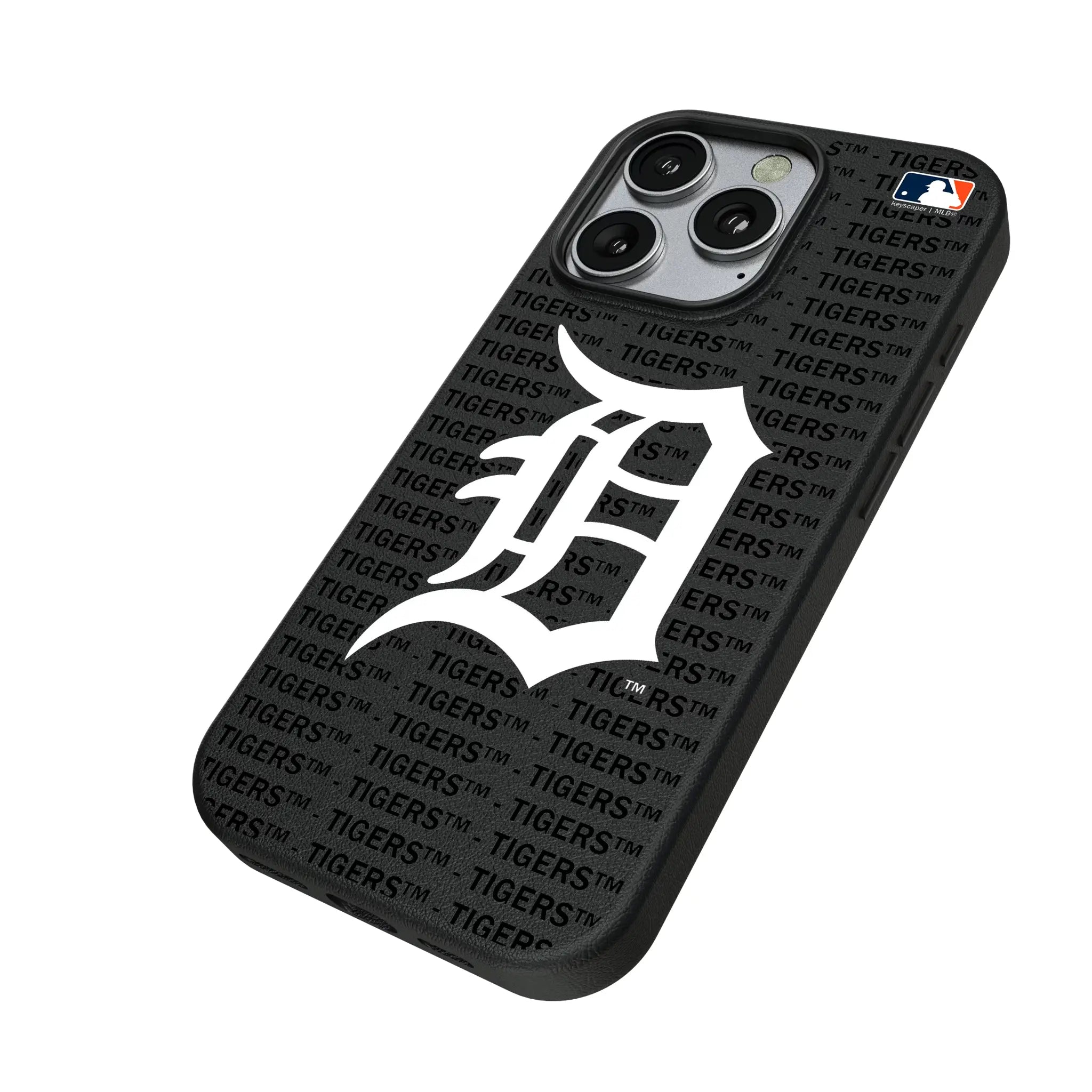 Detroit Tigers Text Backdrop MagSafe Compatible Phone Case for Apple iPhone