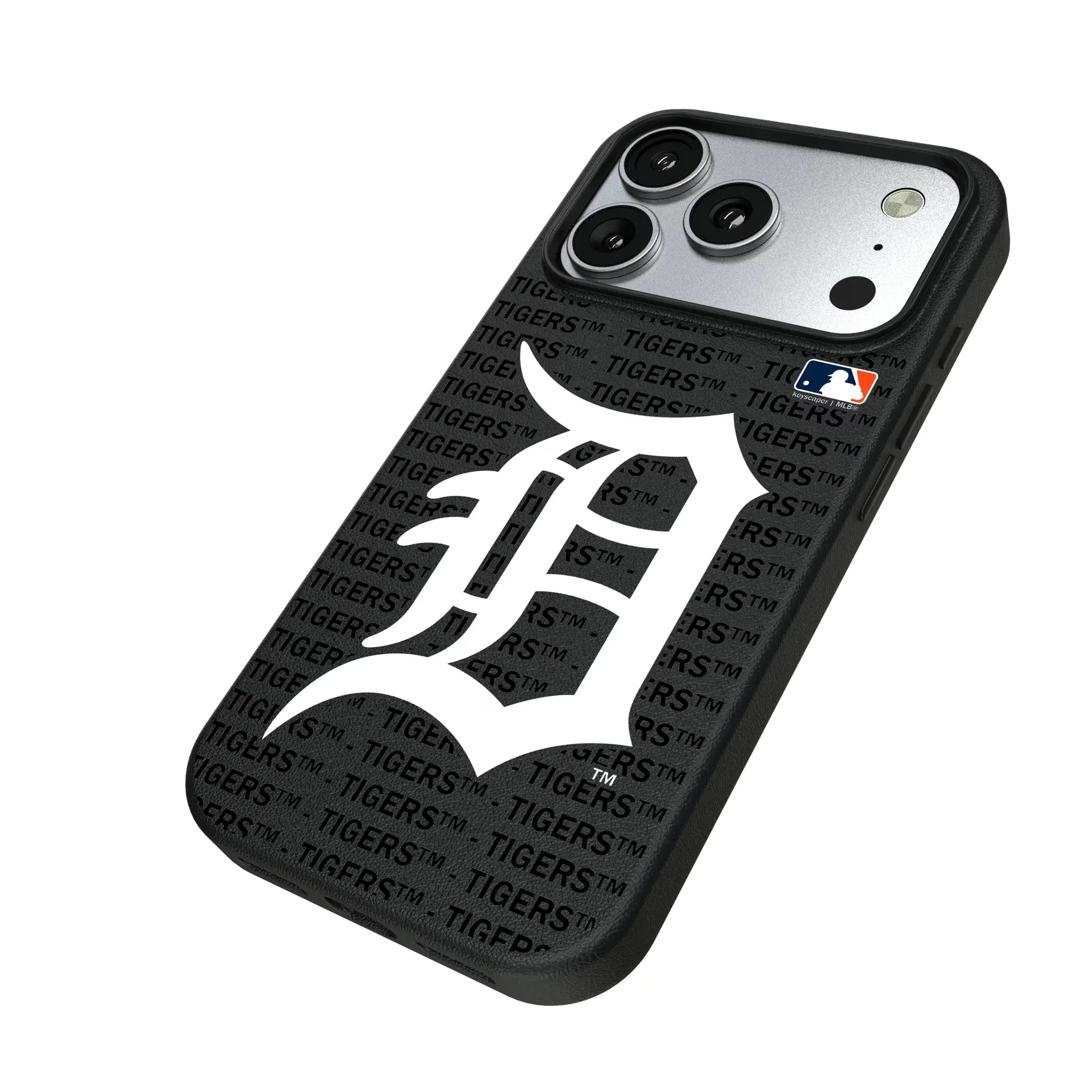 Detroit Tigers Text Backdrop MagSafe Compatible Phone Case for Apple iPhone