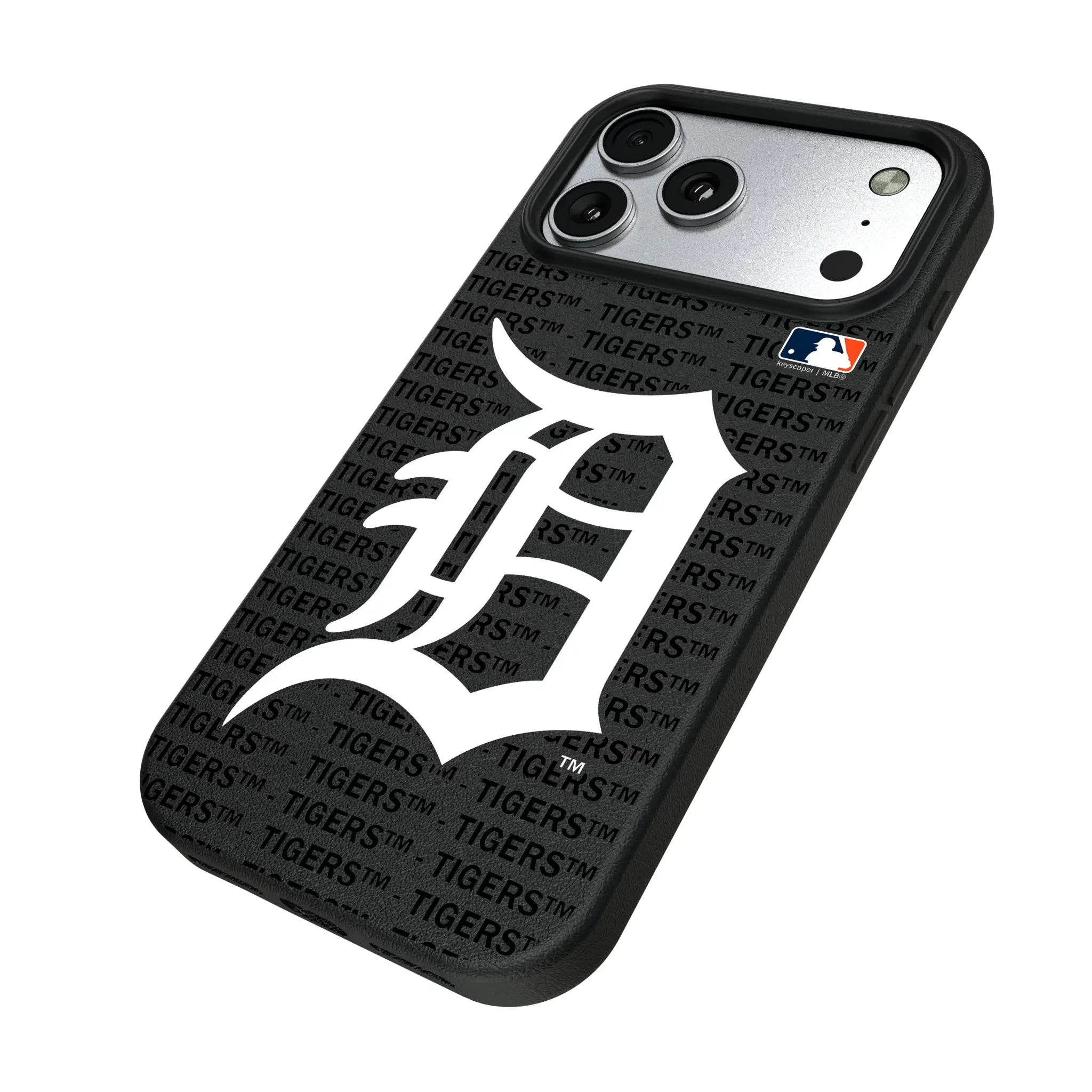 Detroit Tigers Text Backdrop MagSafe Compatible Phone Case for Apple iPhone
