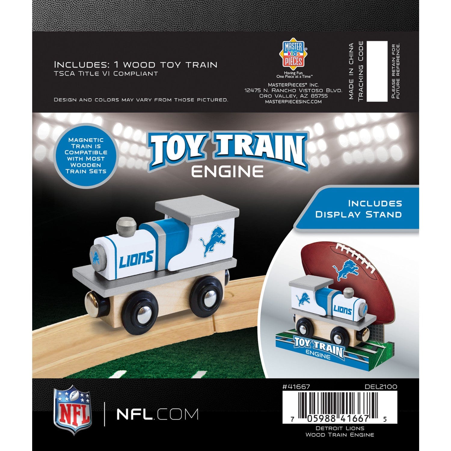 Detroit Lions Toy Train Engine