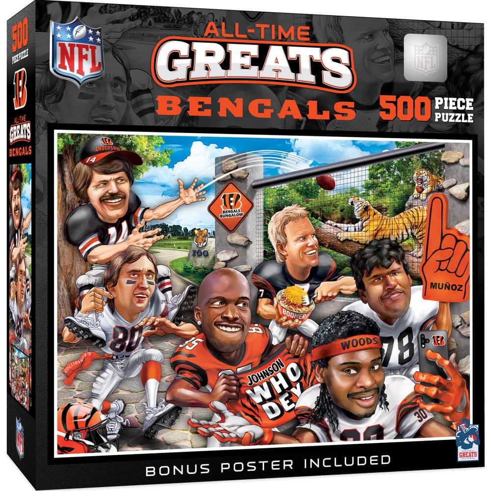 Cincinnati Bengals All-Time Greats 500-Piece Jigsaw Puzzle