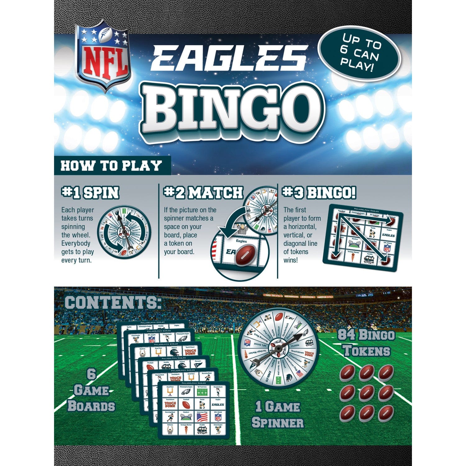 Philadelphia Eagles Bingo Game: Cheer for Your Team!