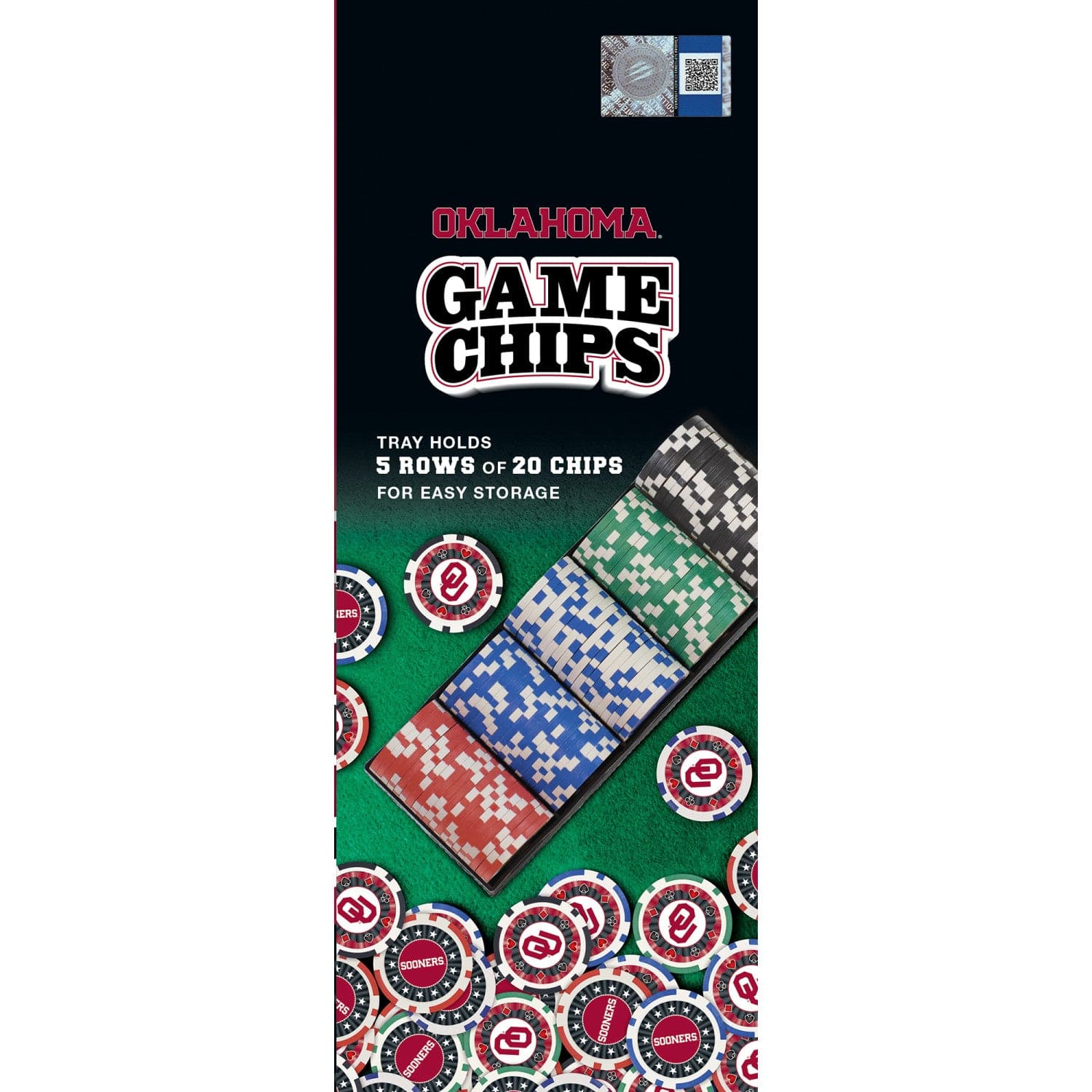 Oklahoma Sooners 100-Piece Poker Chip Set - Sports Gifts, Sports Memorabilia, Sports Collectibles, Fan Shop