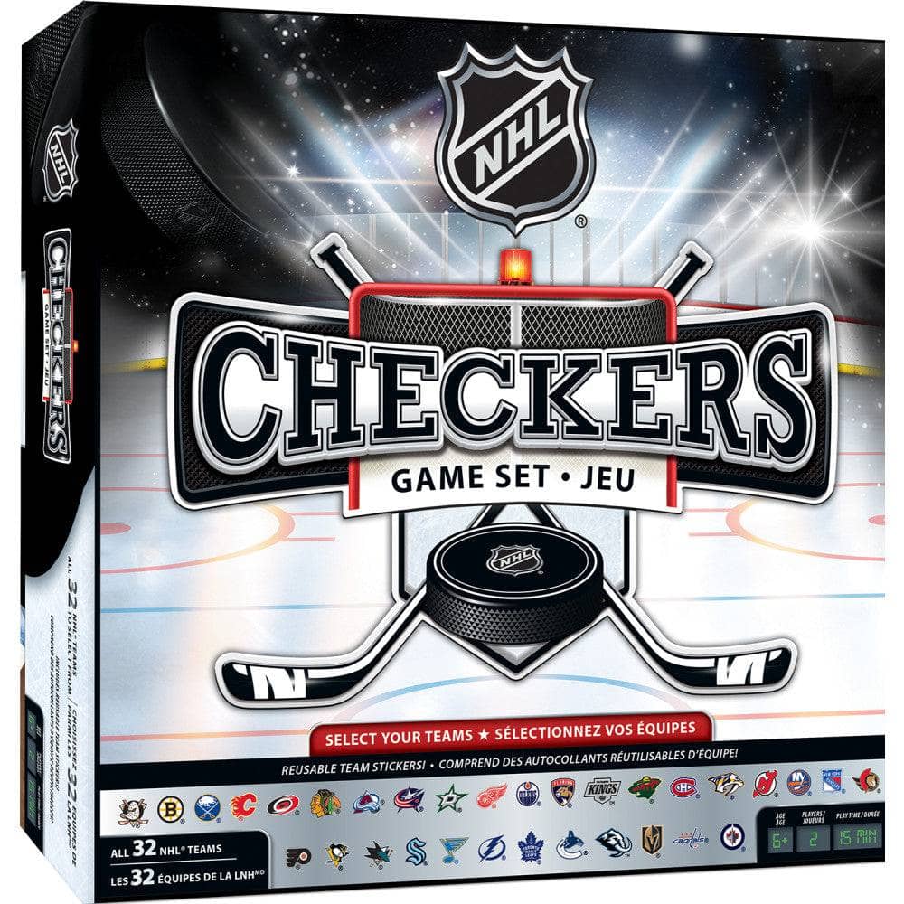 NHL League Checkers Game - Sports Gifts, Sports Memorabilia, Sports Collectibles, Fan Shop