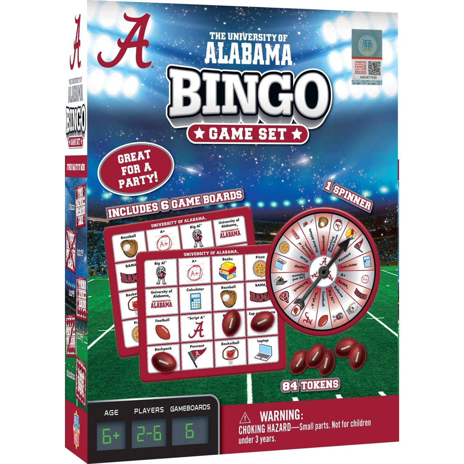 Alabama Crimson Tide Bingo: Game Day Fun! - Sports Gifts, Sports Memorabilia, Sports Collectibles, Fan Shop