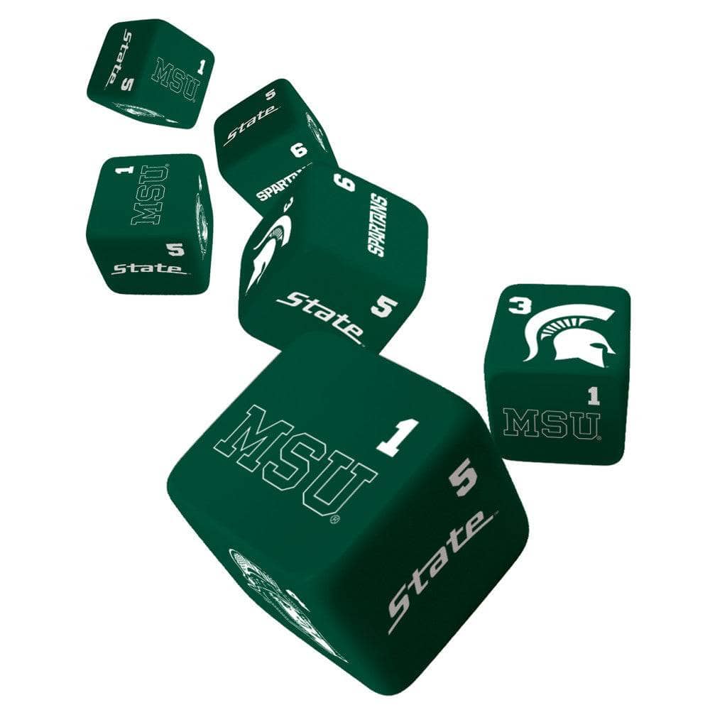 Michigan State Spartans Official Dice Set - Sports Gifts, Sports Memorabilia, Sports Collectibles, Fan Shop