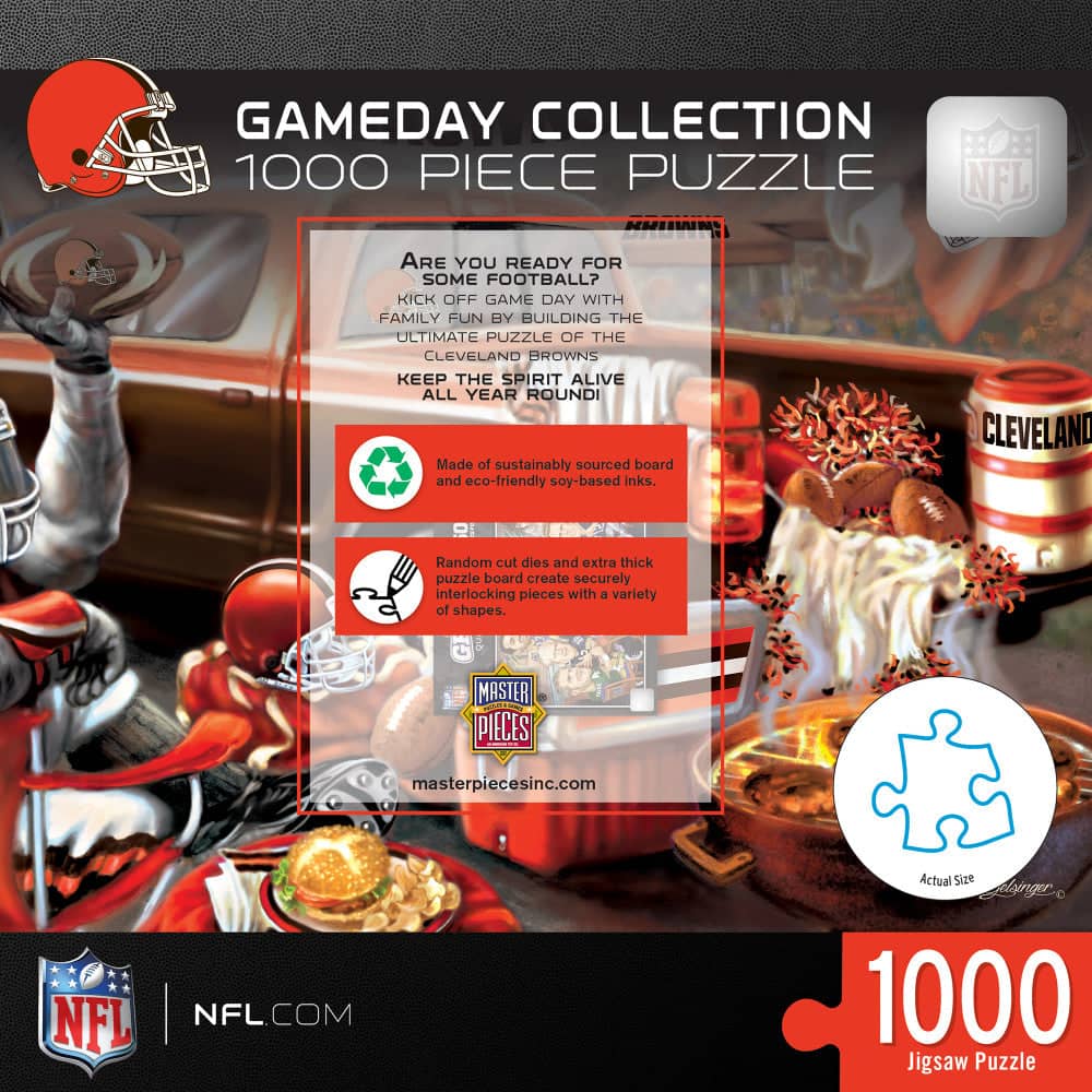 Cleveland Browns Gameday 1000-Piece Jigsaw Puzzle - Sports Gifts, Sports Memorabilia, Sports Collectibles, Fan Shop