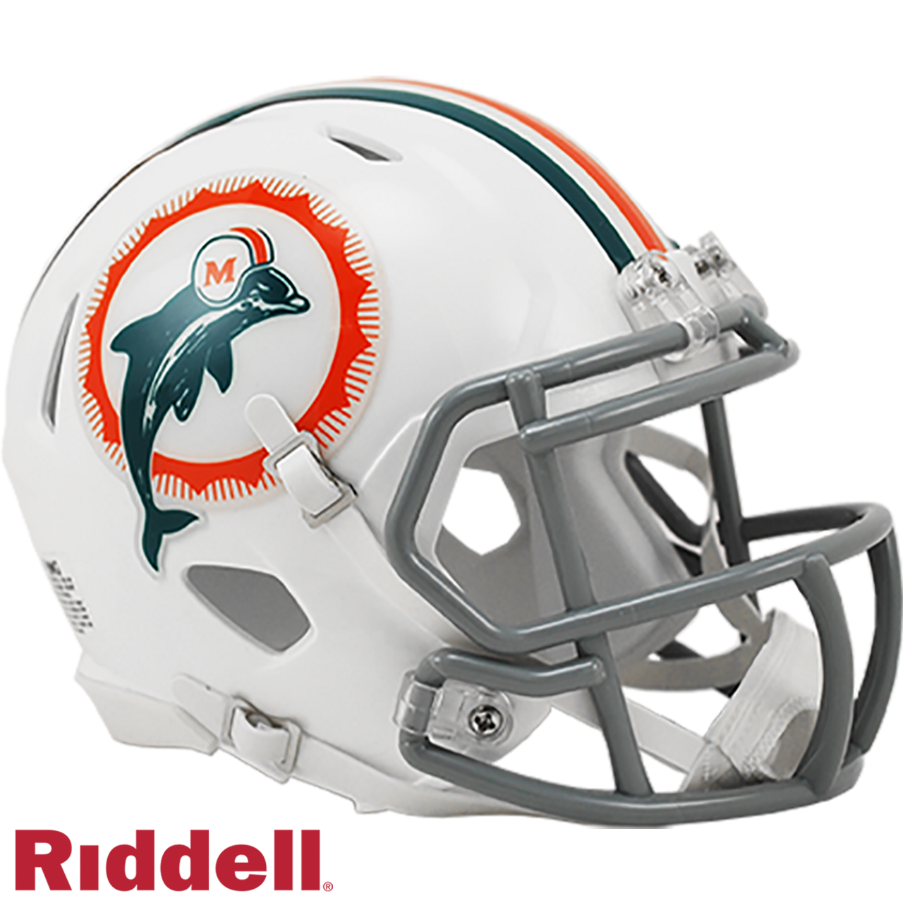 Miami Dolphins Helmet Riddell Replica Mini Speed Style 1972 T/B - Sports Collectibles, Sports Memorabilia, Sports Fan Shop, Sports Gifts