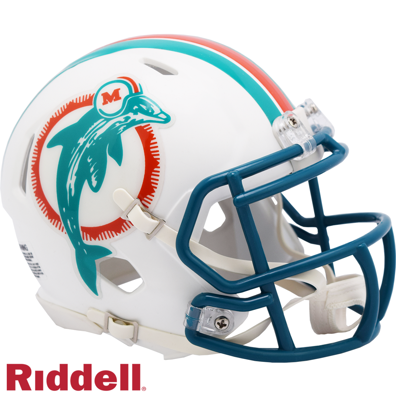 Miami Dolphins Helmet Riddell Replica Mini Speed Style 1980-1996 T/B - Sports Collectibles, Sports Memorabilia, Sports Fan Shop, Sports Gifts