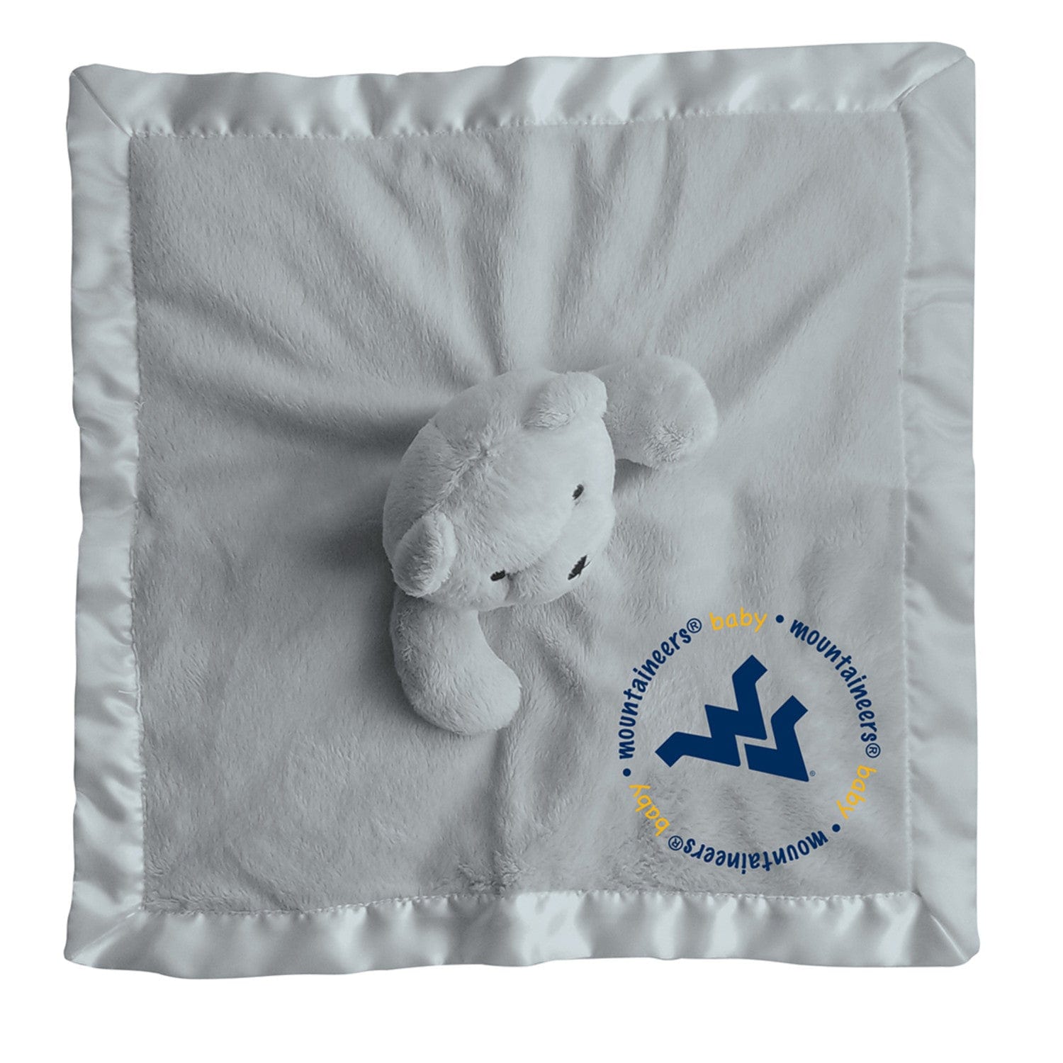 West Virginia Mountaineers Security Bear Gray Plush Toy - Sports Gifts, Sports Memorabilia, Sports Collectibles, Fan Shop