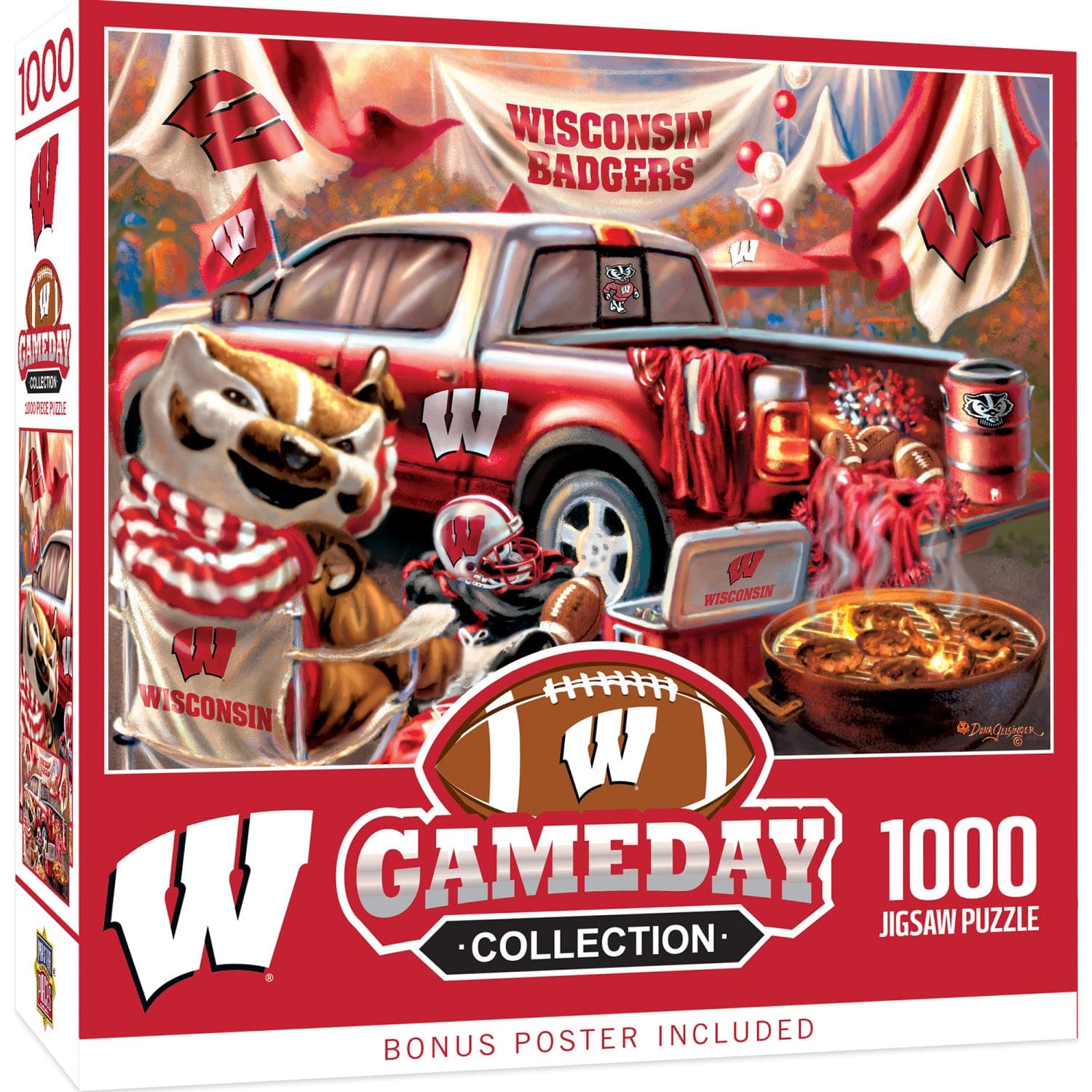 Wisconsin Badgers Gameday 1000-Piece Jigsaw Puzzle - Sports Gifts, Sports Memorabilia, Sports Collectibles, Fan Shop