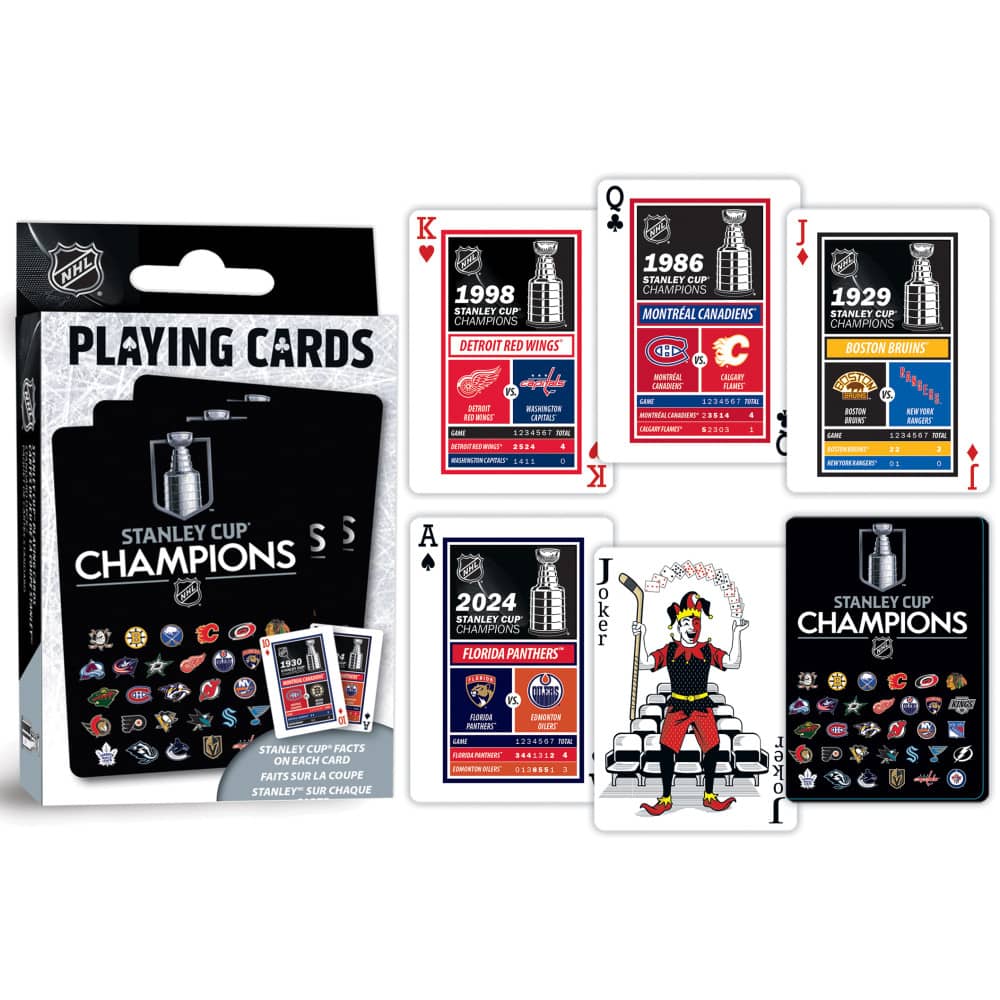NHL Stanley Cup Playing Cards - 54 Card Deck
