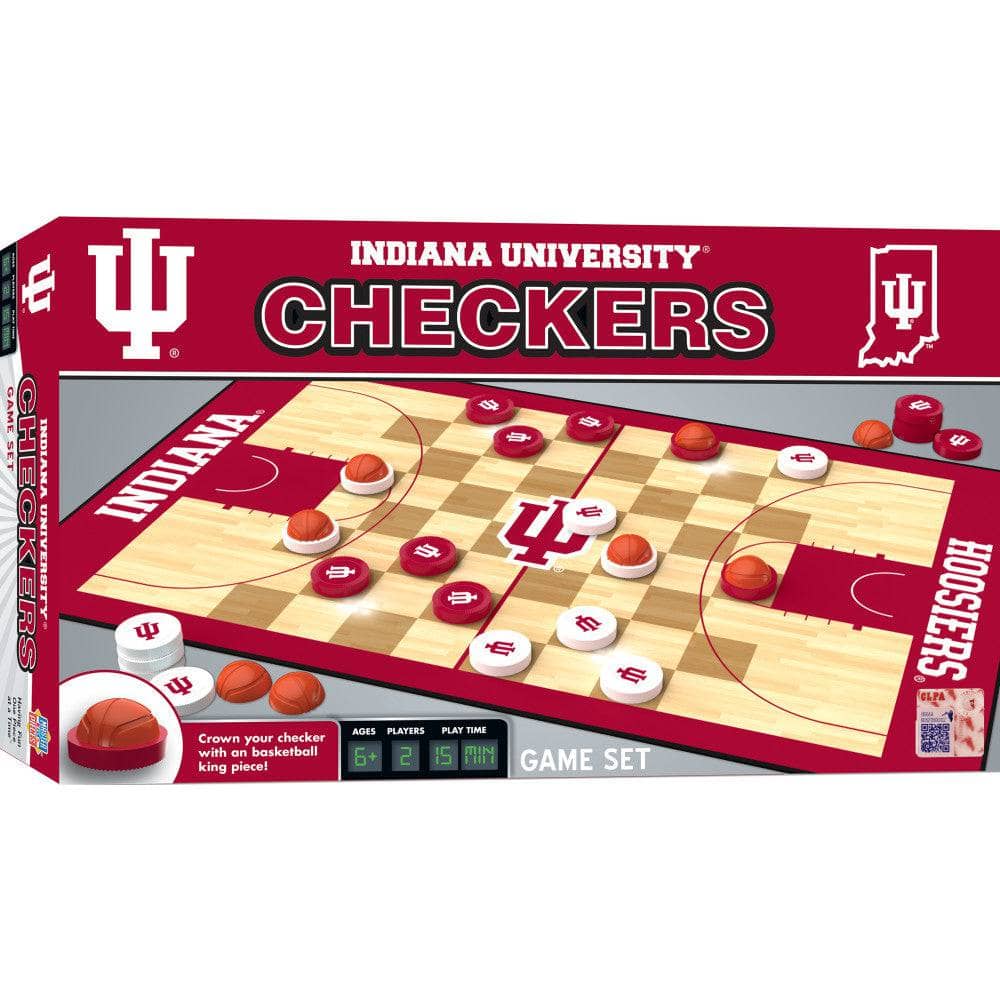 Indiana Hoosiers Checkers Game - Sports Gifts, Sports Memorabilia, Sports Collectibles, Fan Shop