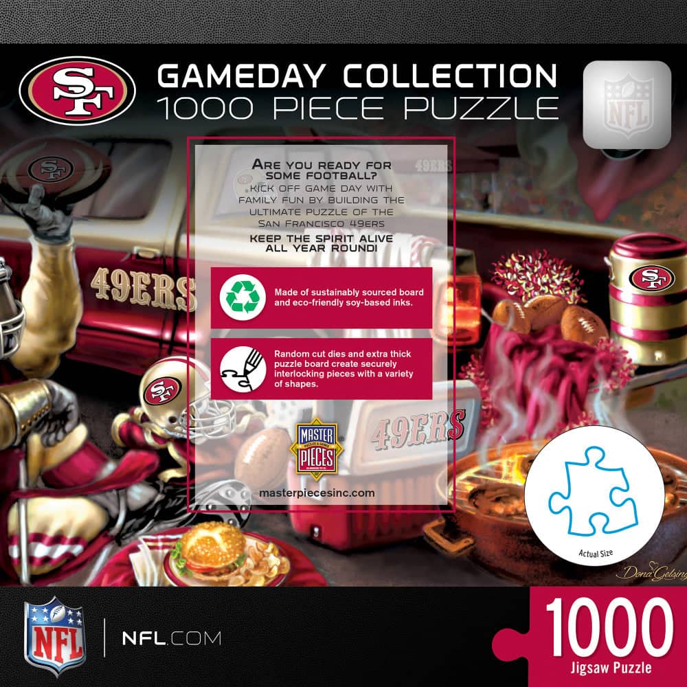 San Francisco 49ers Gameday 1000 Piece Jigsaw Puzzle - Sports Gifts, Sports Memorabilia, Sports Collectibles, Fan Shop