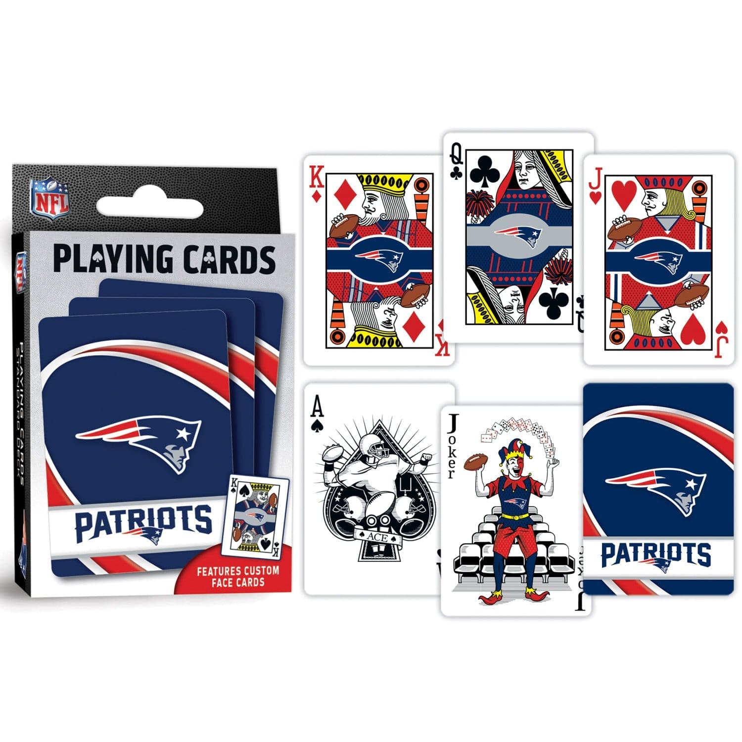 New England Patriots 54-Card Deck - Official Playing Cards