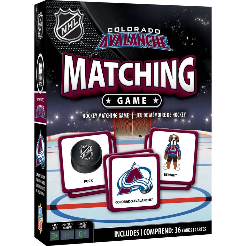 Colorado Avalanche Memory Matching Game - Sports Gifts, Sports Memorabilia, Sports Collectibles, Fan Shop