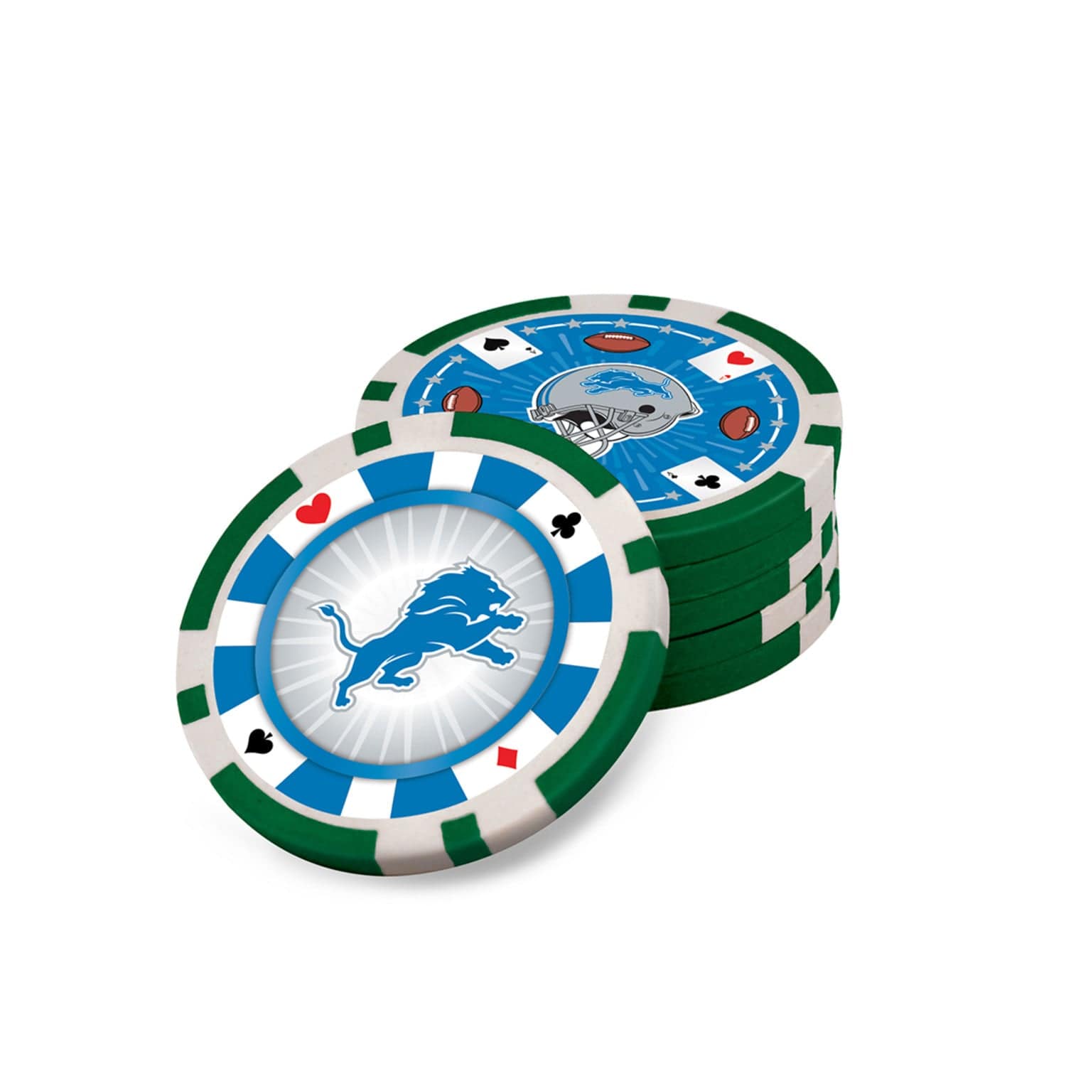 Detroit Lions 300 Piece Poker Set - Perfect for Fans and Gamers!