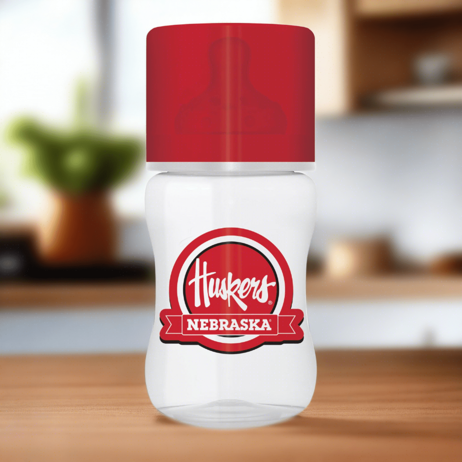 Nebraska Cornhuskers 9oz Baby Bottle - Sports Gifts, Sports Memorabilia, Sports Collectibles, Fan Shop