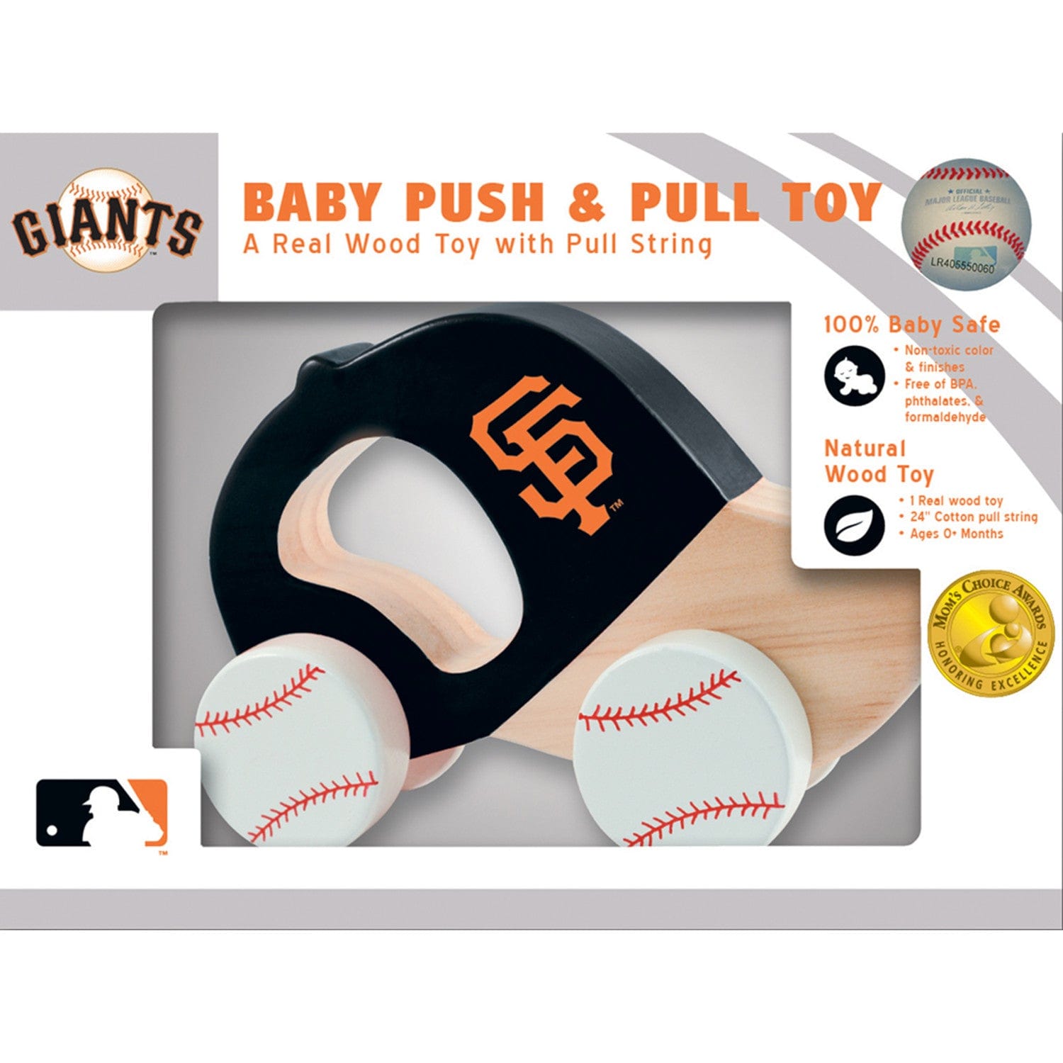 San Francisco Giants Push & Pull Baby Toy - Sports Gifts, Sports Memorabilia, Sports Collectibles, Fan Shop