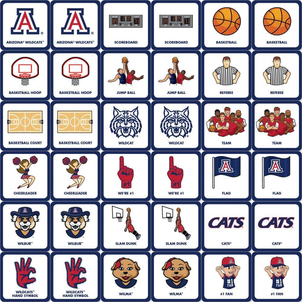 Arizona Wildcats Memory Matching Game - Sports Gifts, Sports Memorabilia, Sports Collectibles, Fan Shop