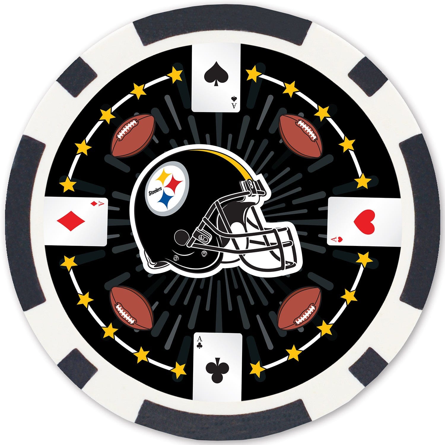 Pittsburgh Steelers 100-Piece Poker Chip Set