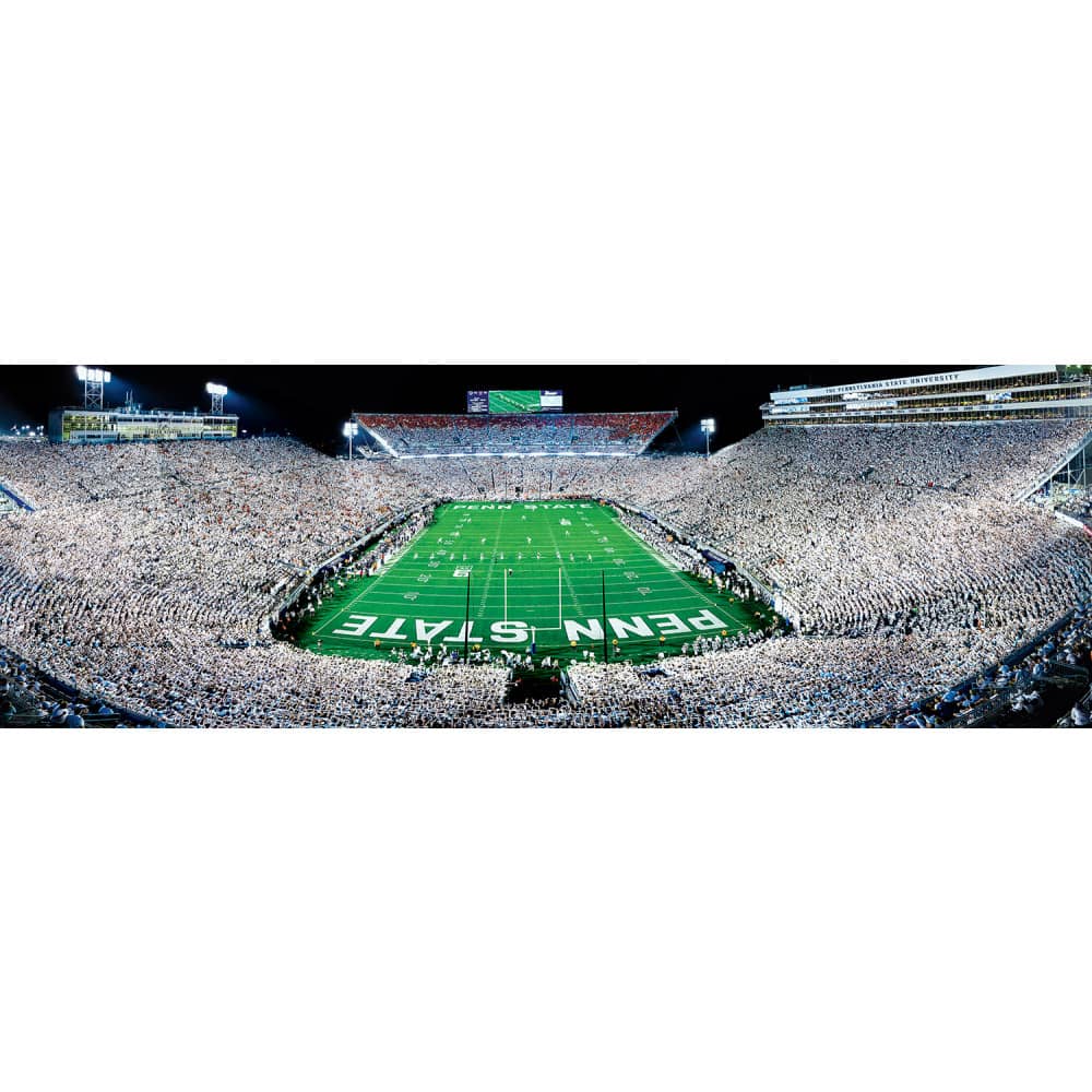 Penn State Nittany Lions 1000 Piece Panoramic Jigsaw Puzzle - End View - Sports Gifts, Sports Memorabilia, Sports Collectibles, Fan Shop