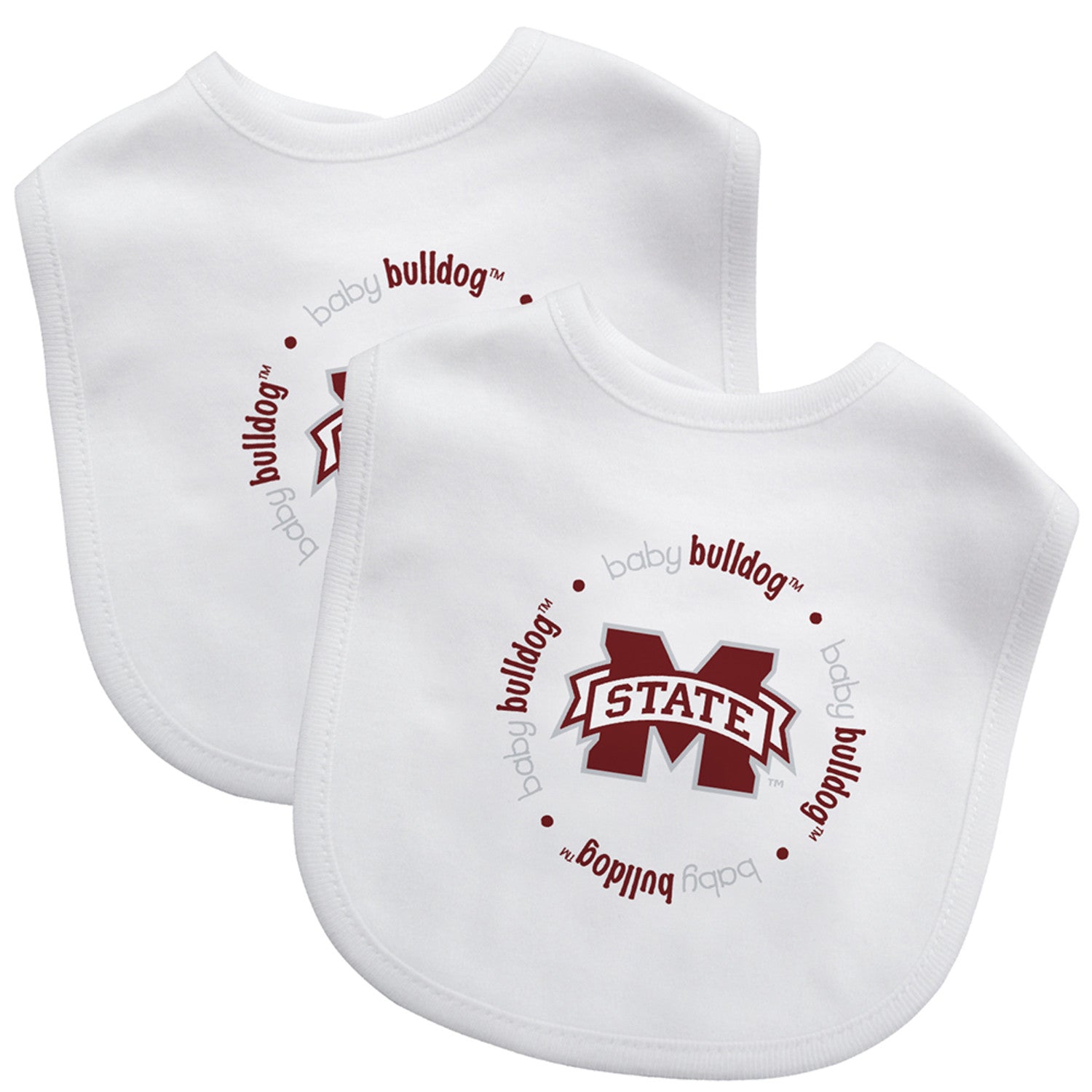 Mississippi State Bulldogs - Baby Bibs 2-Pack - 757 Sports Collectibles